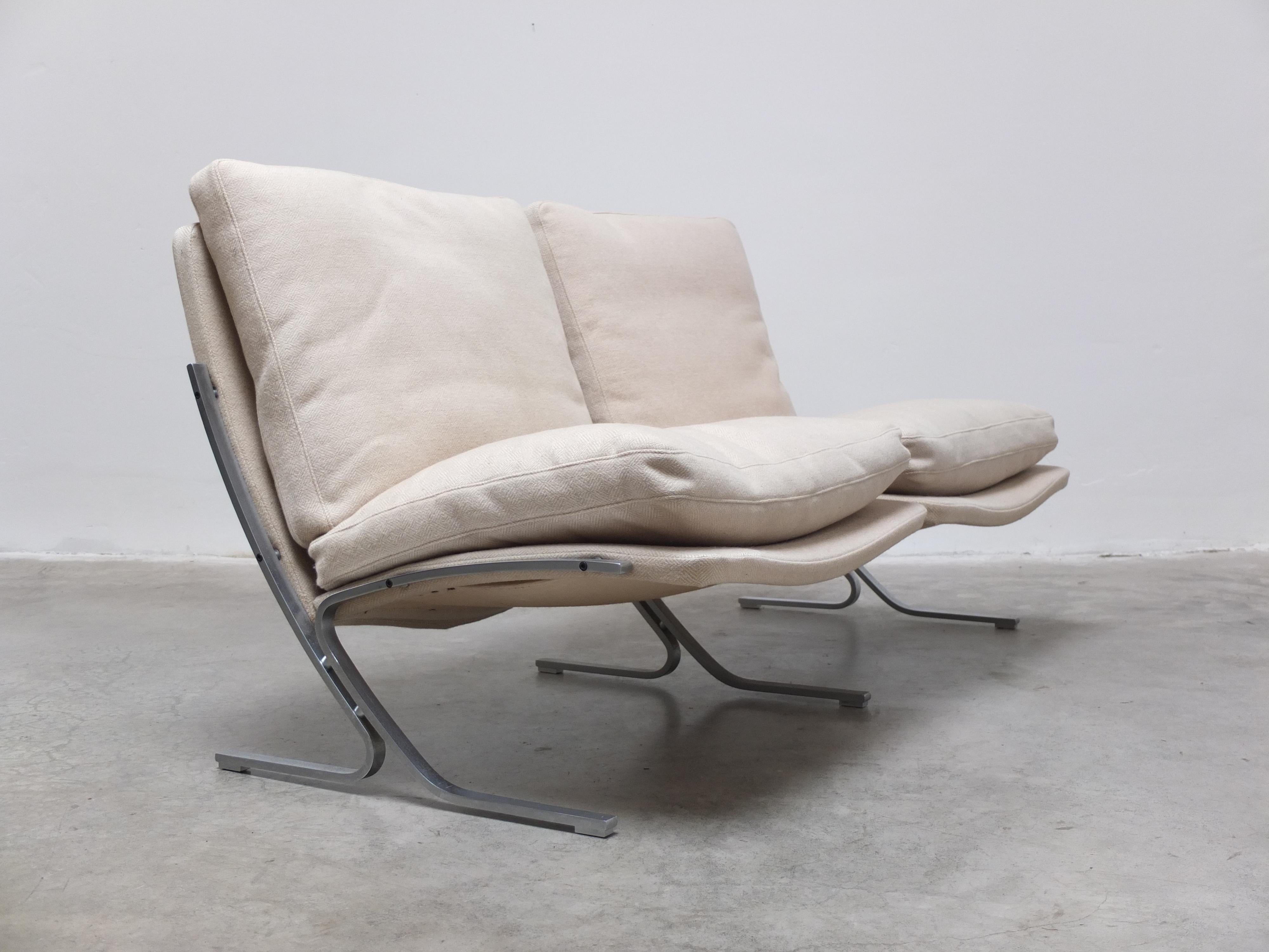 Unique 2-Seater Sofa in The Style of Fabricius & Kastholm, 1960s For Sale 9