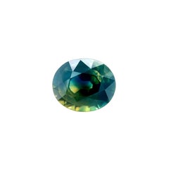 Unique 2.04ct Sapphire GIA Certified Parti Colour Blue Green Yellow Australian
