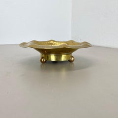 unique 20cm Brass handmade Shell Plate Desk Element Auböck Style, Austria, 1950s