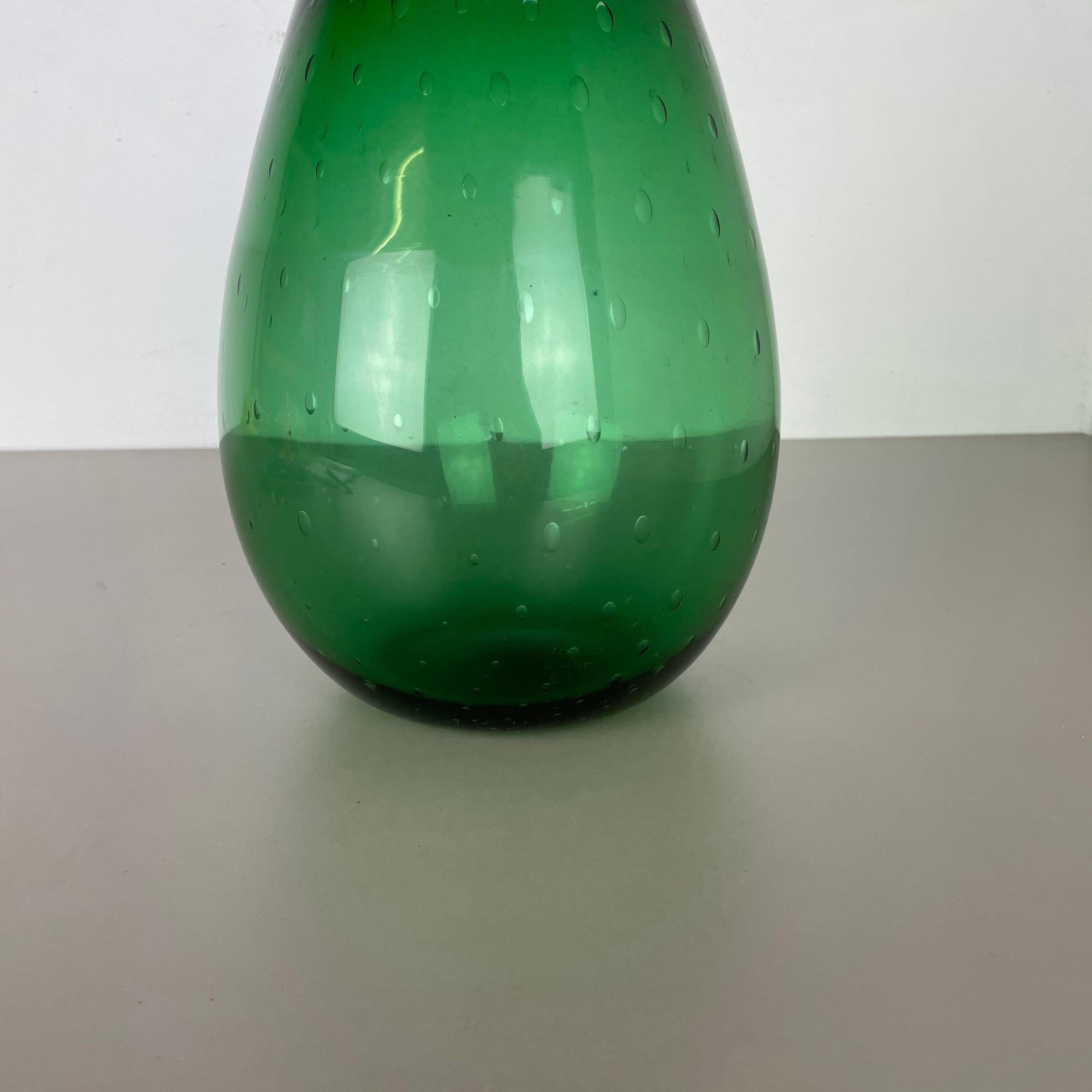 green bubble vase