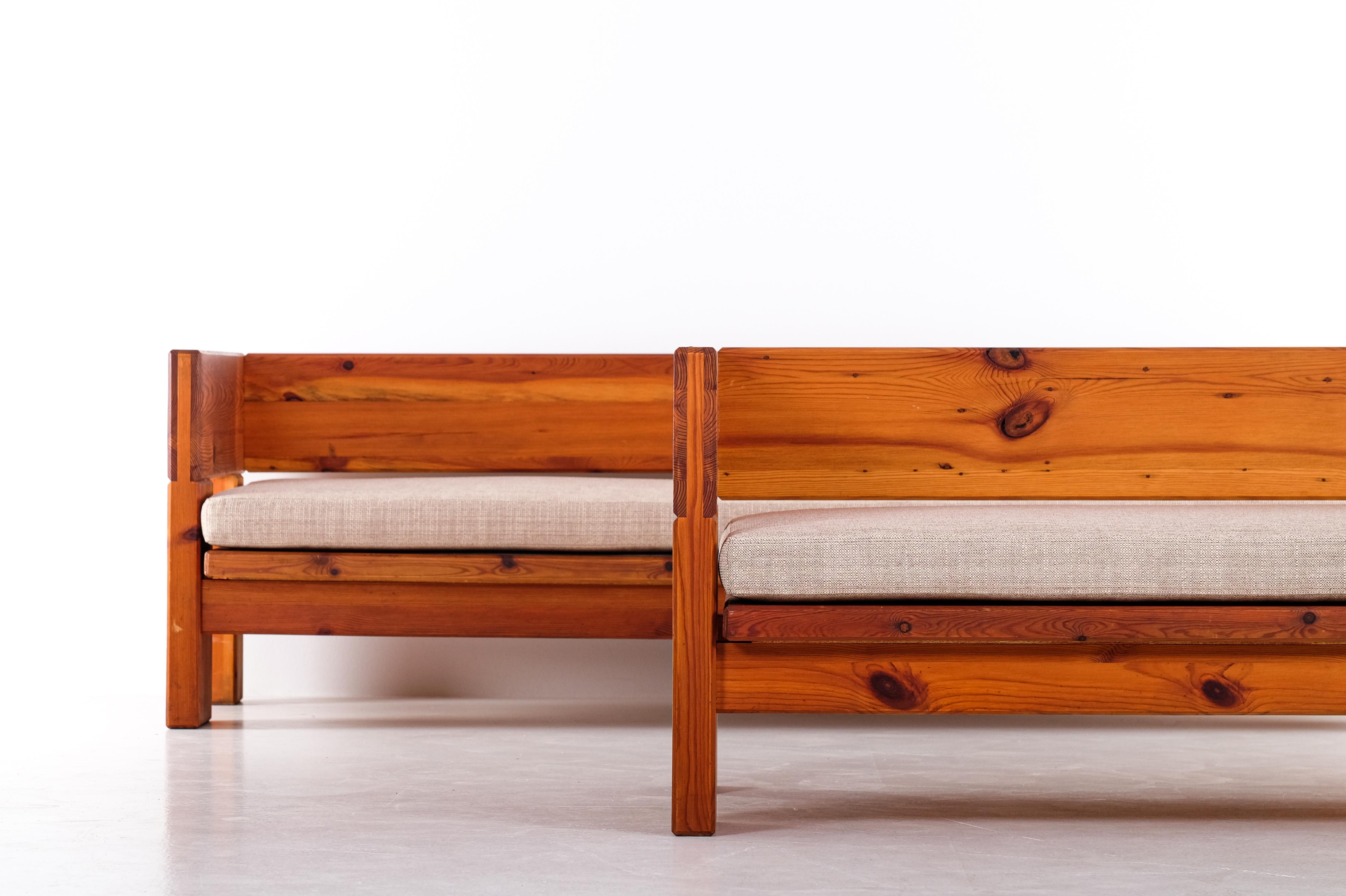 Unique 3-seater sofa by Roland Wilhelmsson, Sweden, 1970s For Sale 5