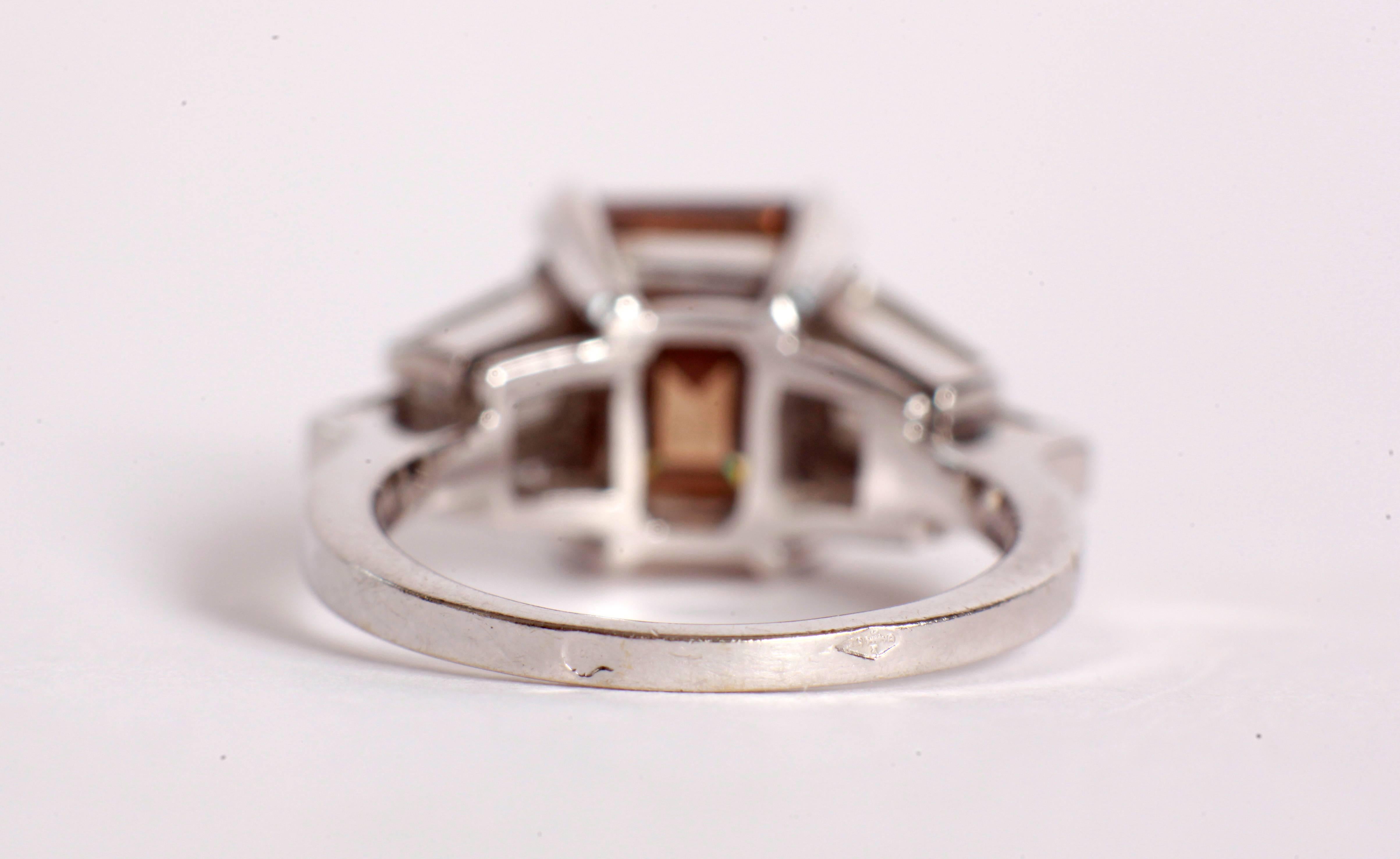 2 carat chocolate diamond ring