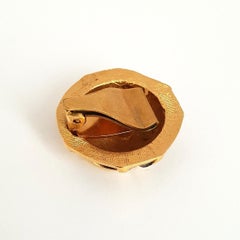 Unique 70s Black enamel earrings