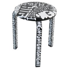 Unique "Aalto Goes High II" Stool by Sheikki on an Alvar Aalto Model 60, 2025