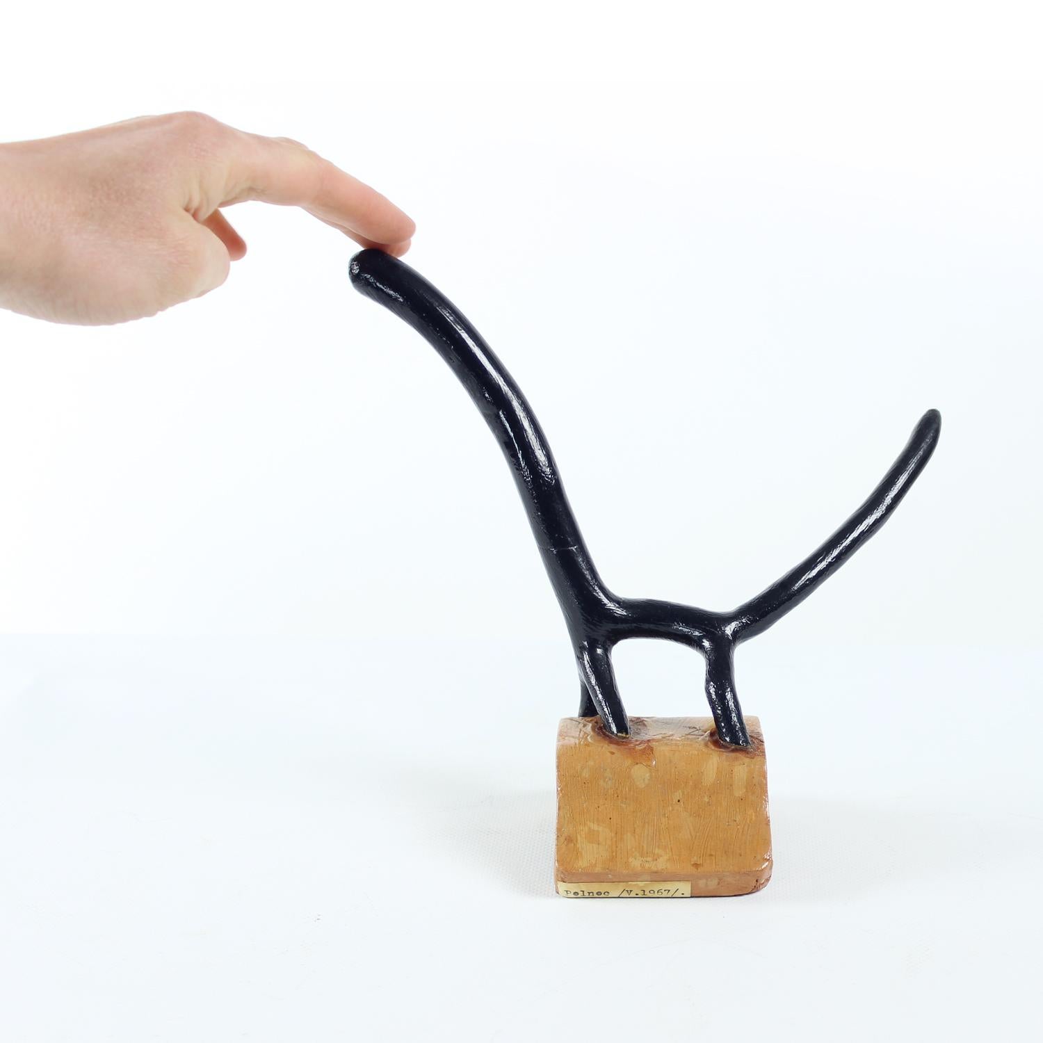 Mid-Century Modern Unique Abstract Animal Sculpture By Pelnec, 1967 For Sale