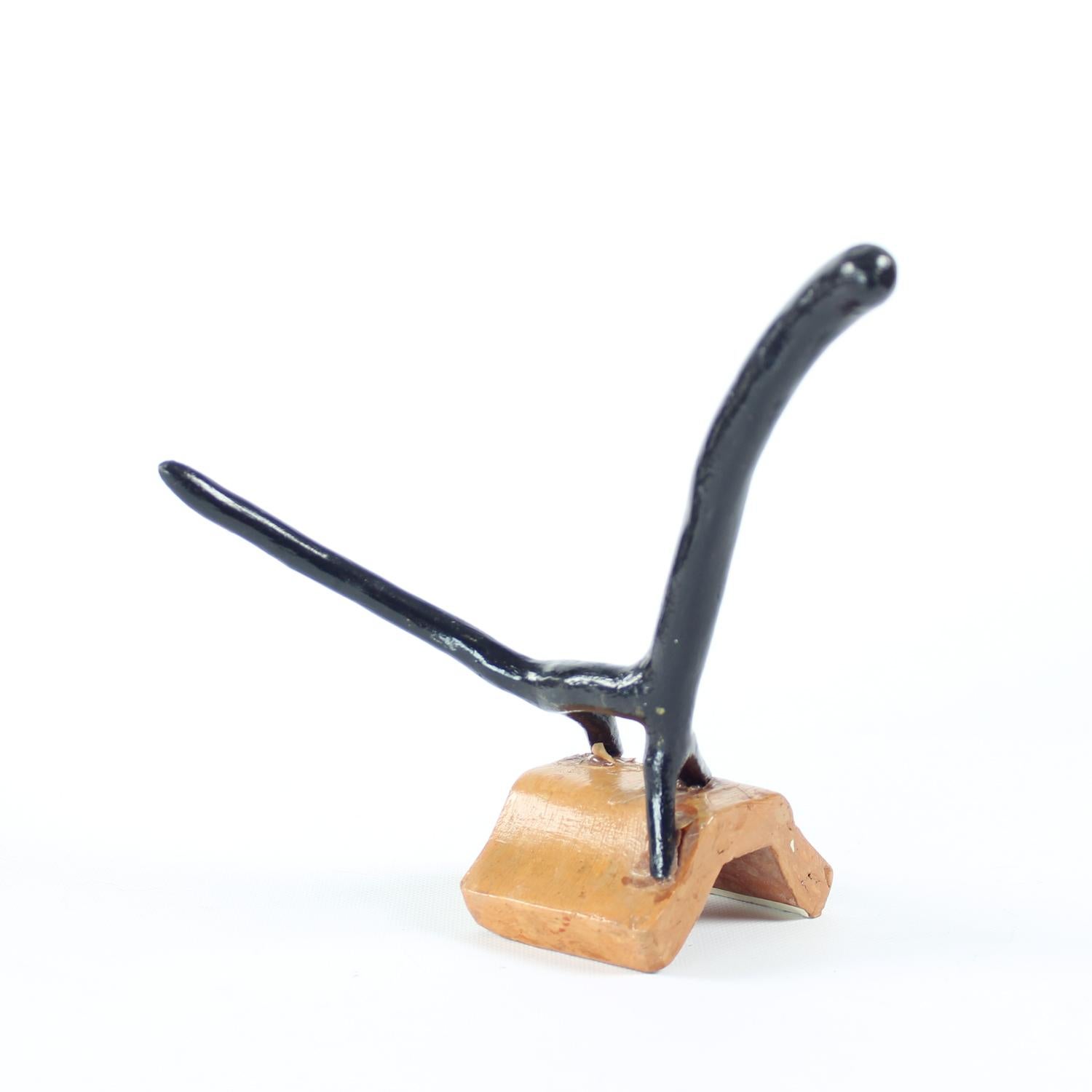 Ceramic Unique Abstract Animal Sculpture By Pelnec, 1967 For Sale