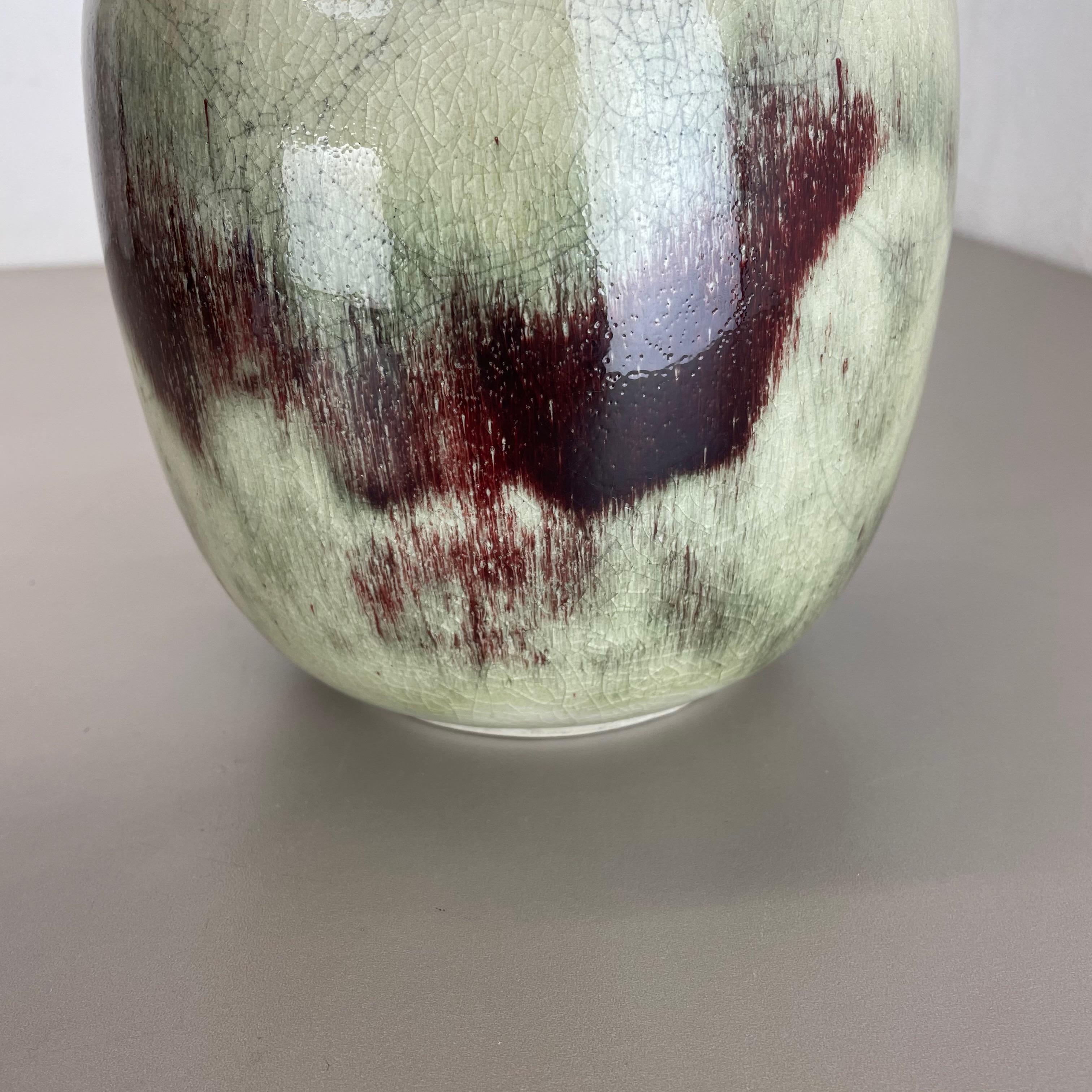 Unique Abstract Bauhaus Vase Pottery by WMF Ikora, Germany 1930s Art Deco For Sale 3