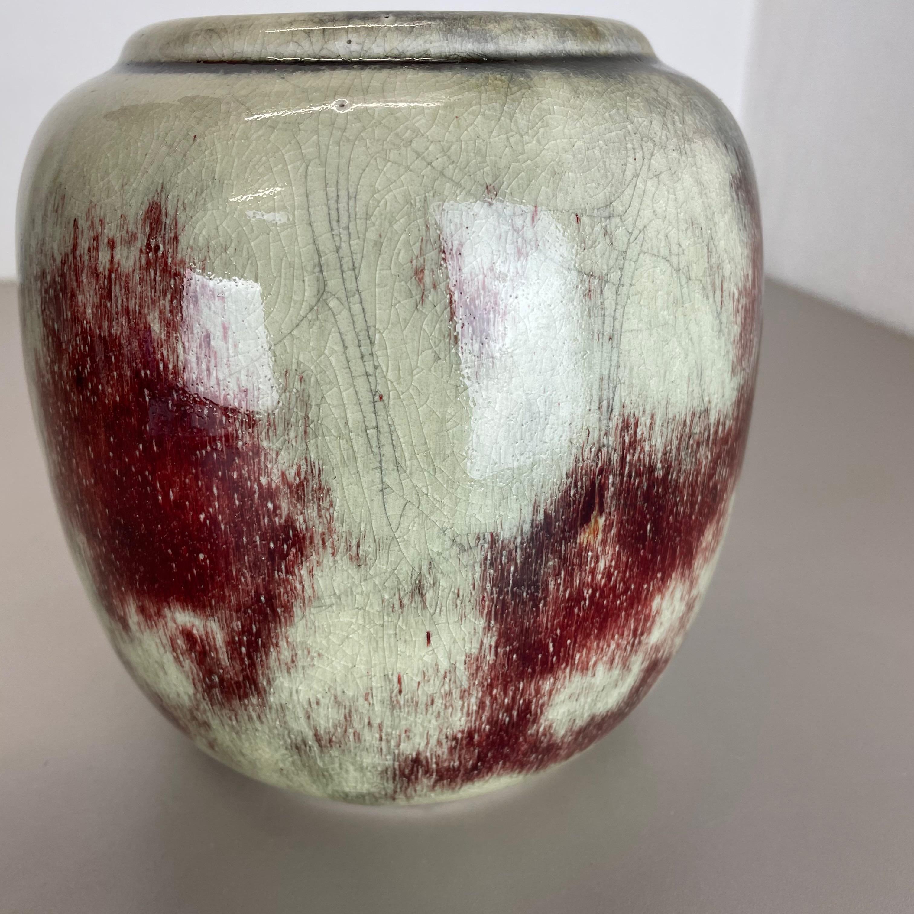 Unique Abstract Bauhaus Vase Pottery by WMF Ikora, Germany 1930s Art Deco For Sale 6