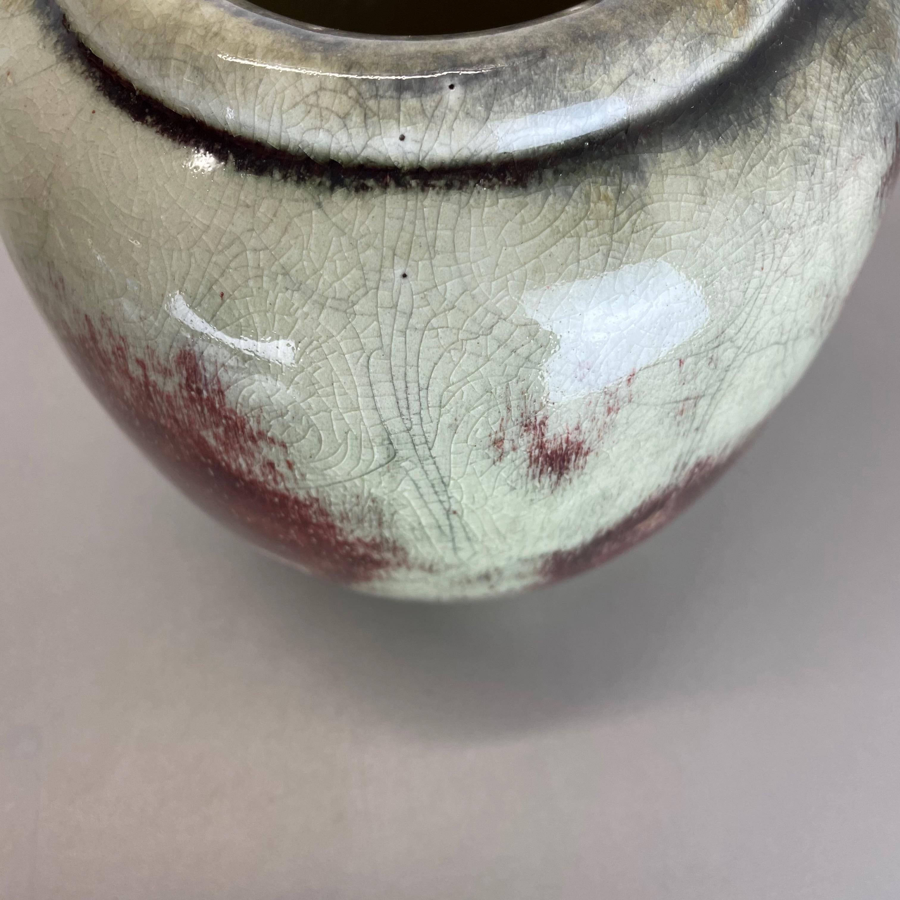 Unique Abstract Bauhaus Vase Pottery by WMF Ikora, Germany 1930s Art Deco For Sale 8