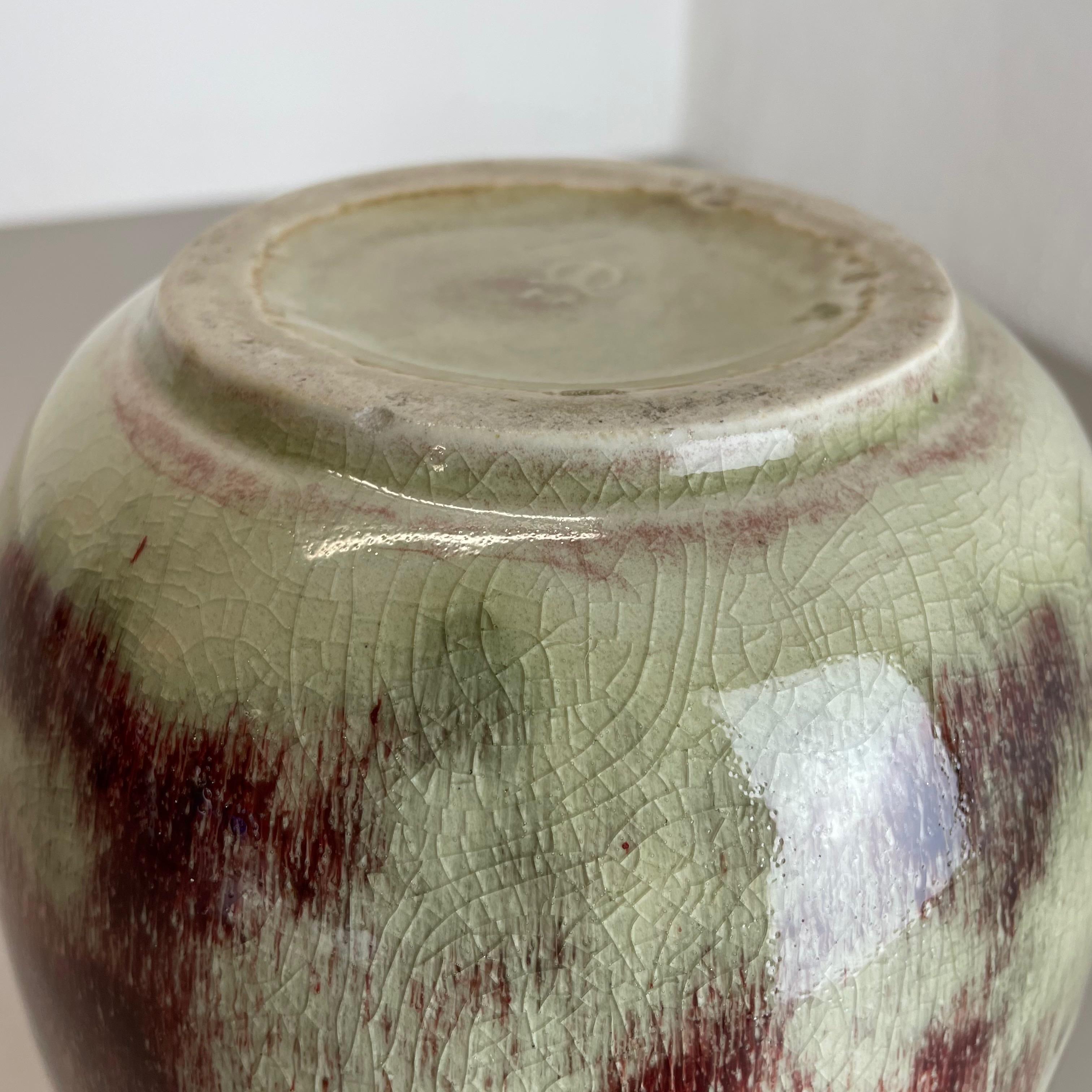 Einzigartige abstrakte Bauhaus-Vase-Keramik von WMF Ikora, Deutschland 1930er Jahre Art Deco im Angebot 14