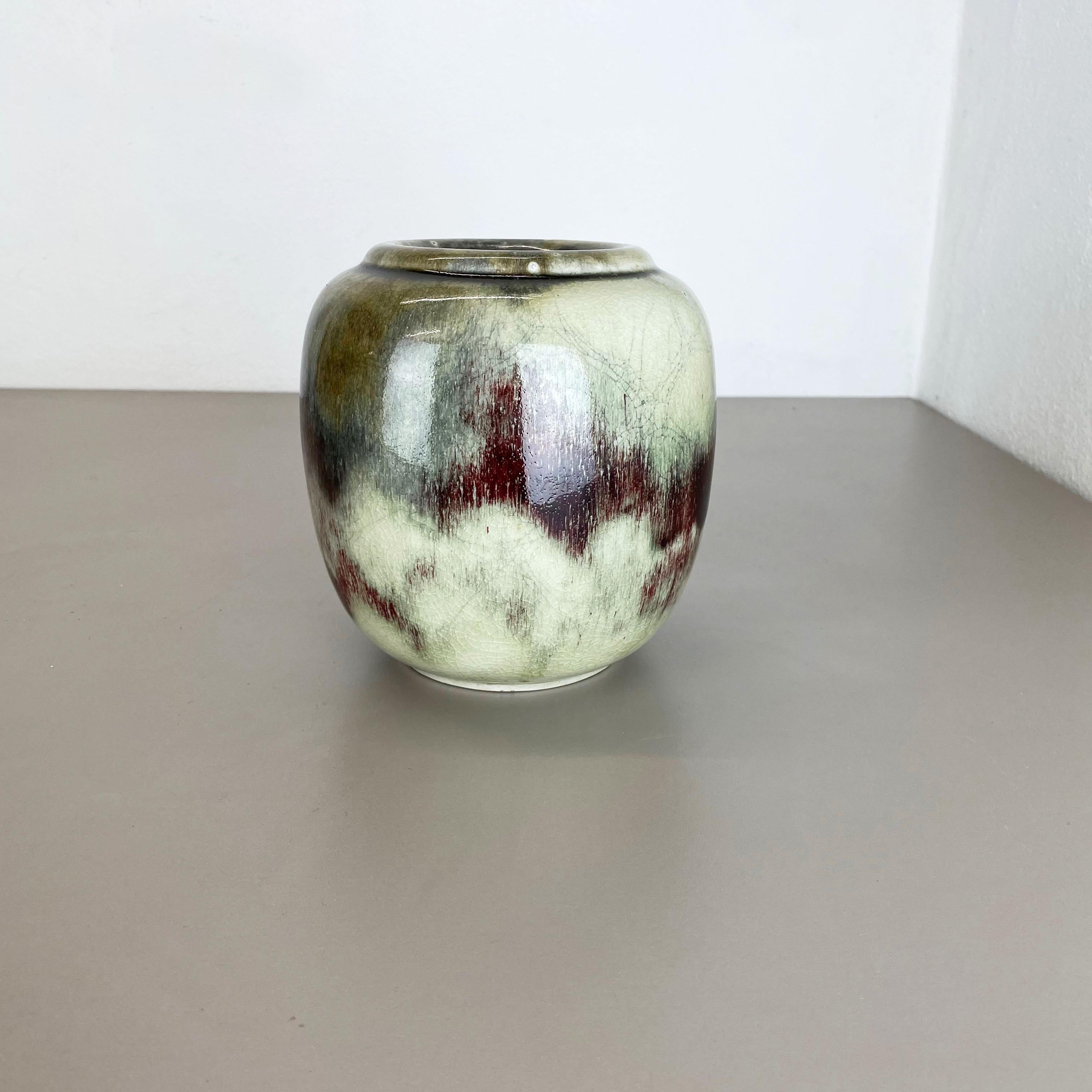 Einzigartige abstrakte Bauhaus-Vase-Keramik von WMF Ikora, Deutschland 1930er Jahre Art Deco (Art déco) im Angebot
