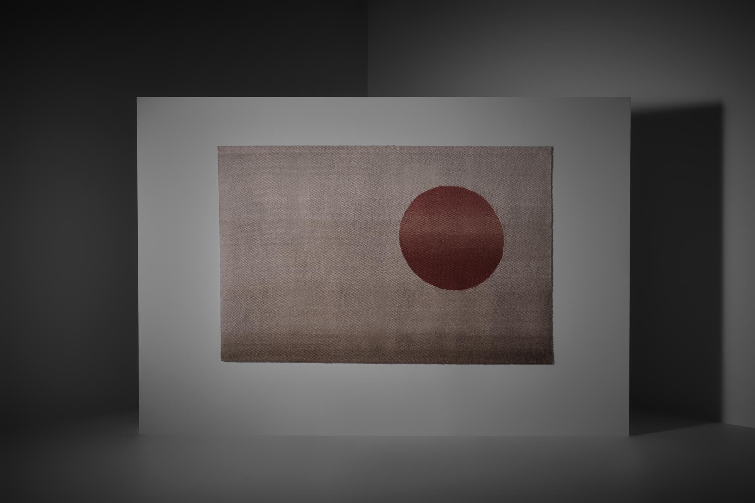 Français Tapisserie murale abstraite unique d'Alice Sion, France, années 1960