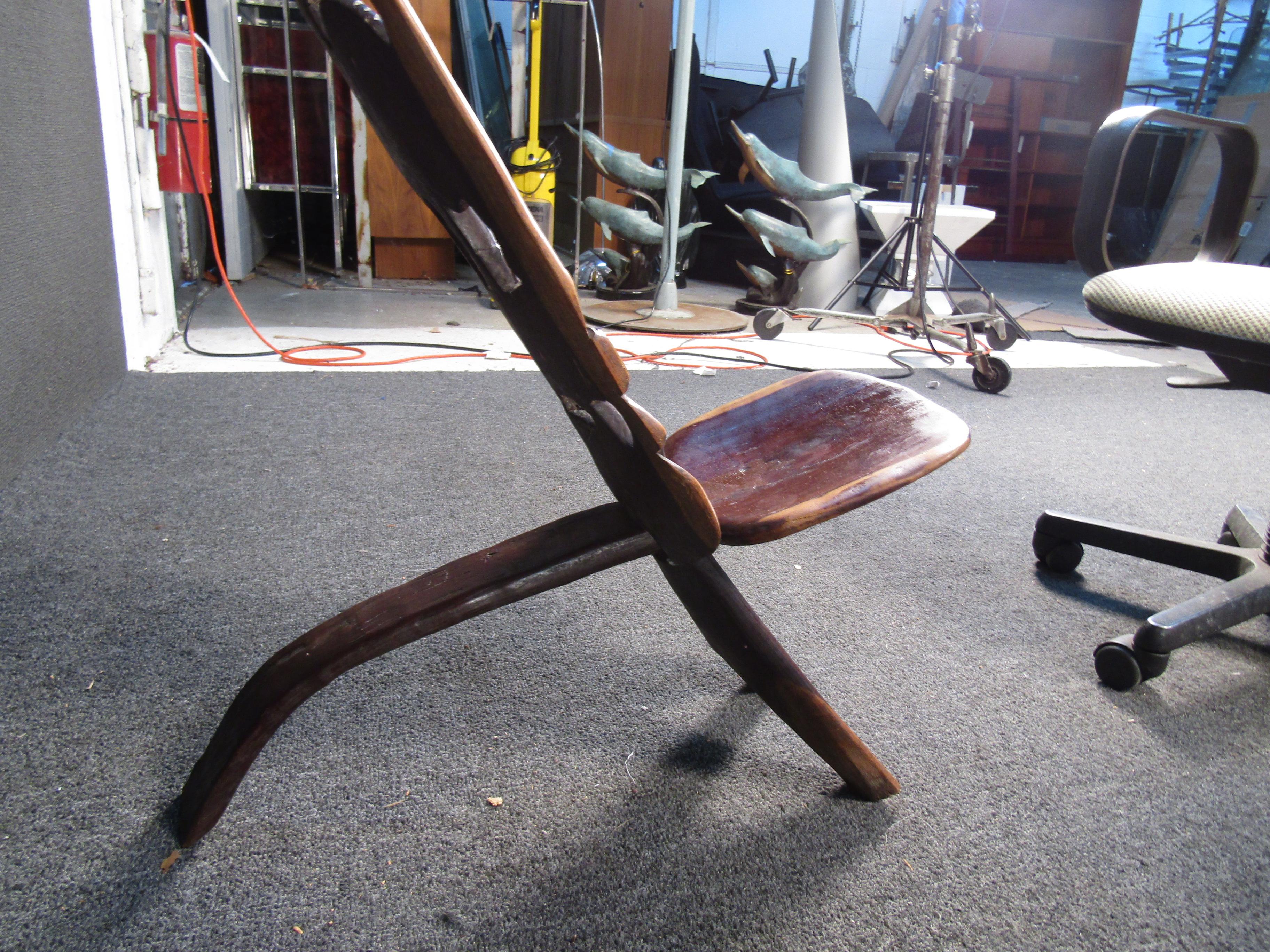 Unique African Style Seat In Good Condition For Sale In Brooklyn, NY