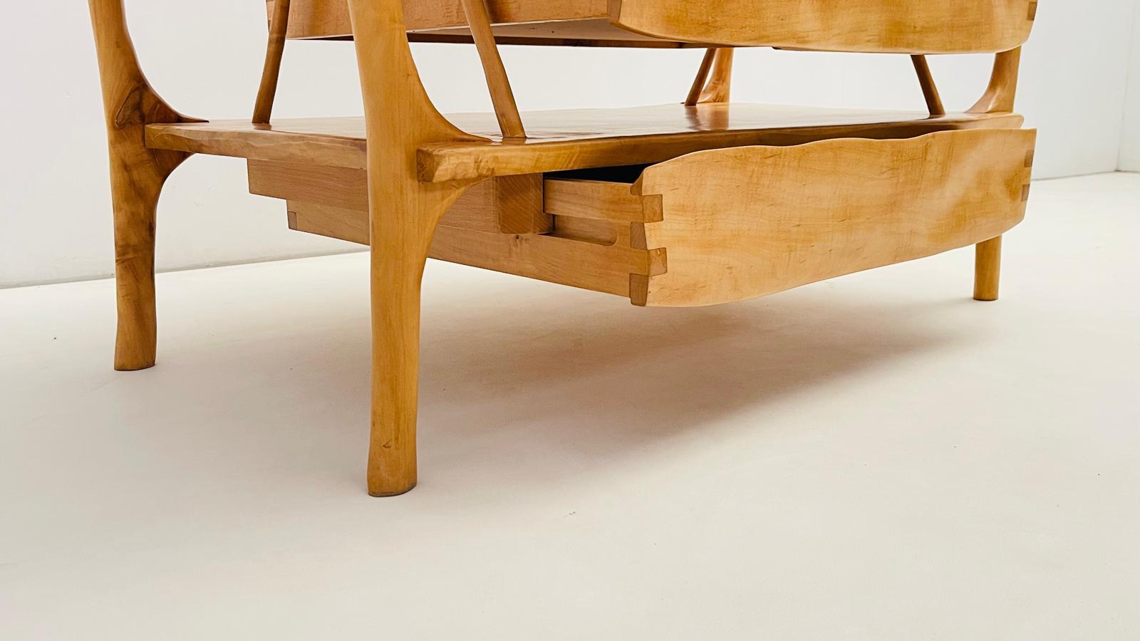Unique Alder solid  wood - chest of drawers For Sale 2