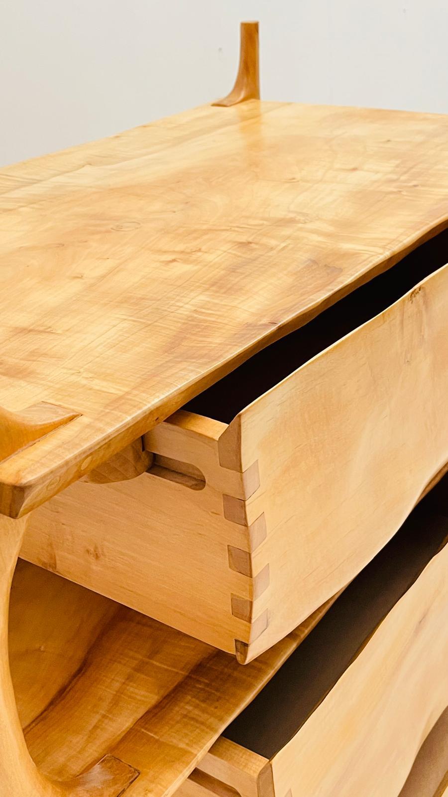 Unique Alder solid  wood - chest of drawers For Sale 3