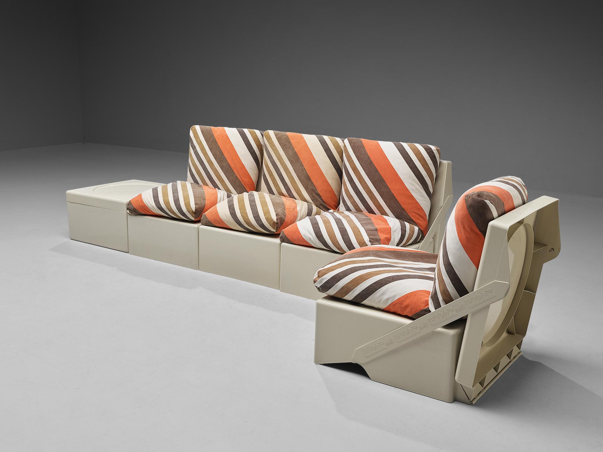 Aldo Barberi for Rossi di Albizzate ‘Break’ Portable Folding Lounge Chairs For Sale 6