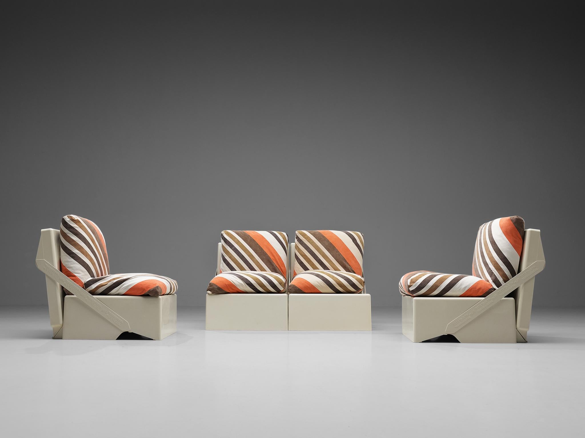 Aldo Barberi for Rossi di Albizzate ‘Break’ Portable Folding Lounge Chairs For Sale 7