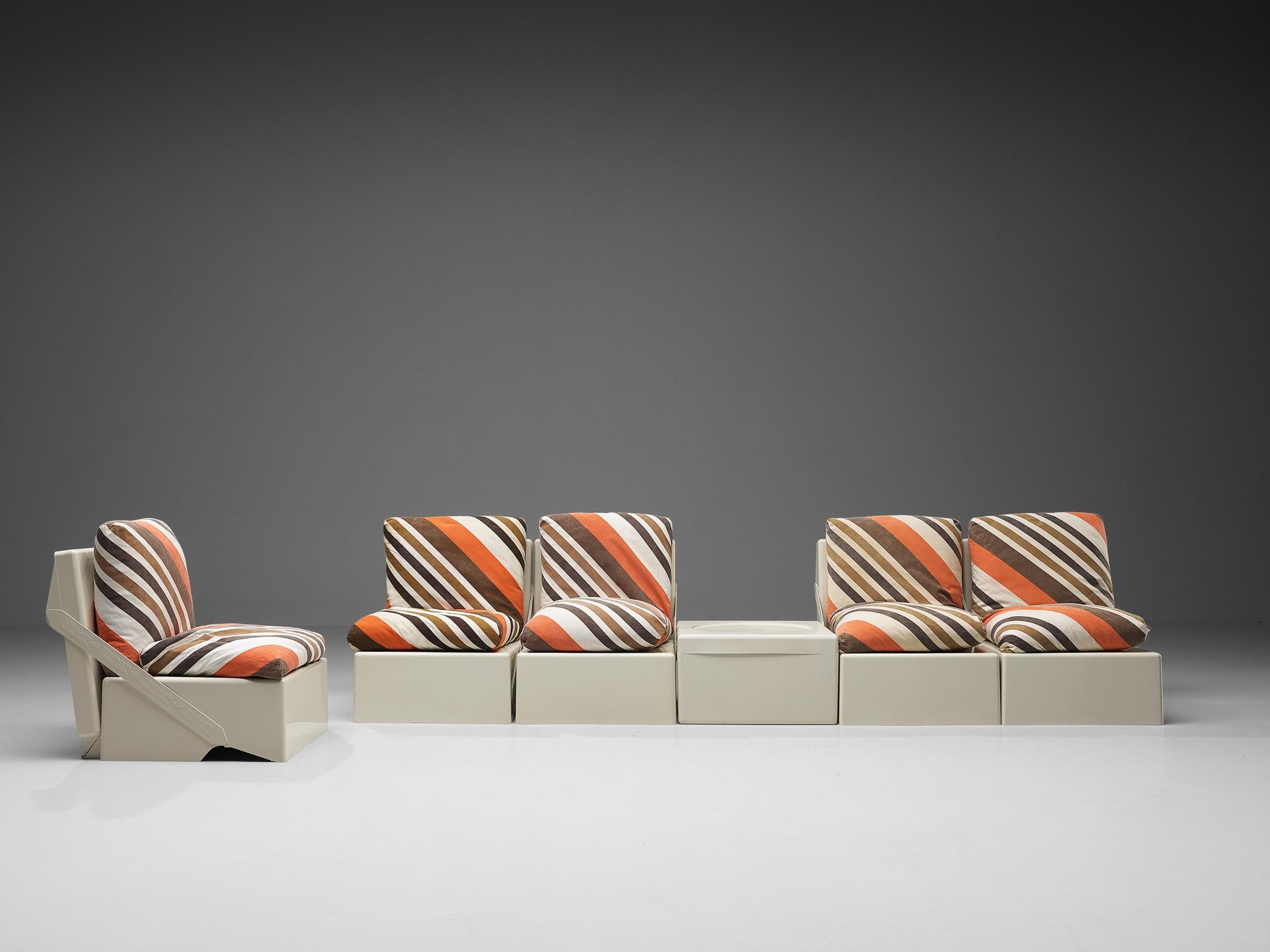 Aldo Barberi for Rossi di Albizzate ‘Break’ Portable Folding Lounge Chairs For Sale 4