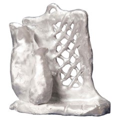 Handmade Aluminium cast wall sculpture depicting "Instant Wall" 