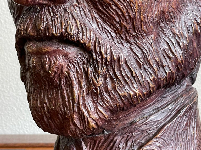 Unique and All Handcrafted Lifesize Vincent van Gogh Bronze Bust Sculpture For Sale 7