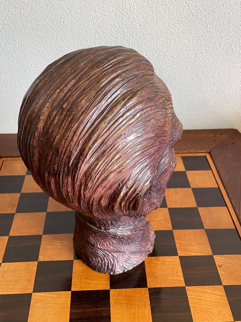 Unique and All Handcrafted Lifesize Vincent van Gogh Bronze Bust Sculpture For Sale 12