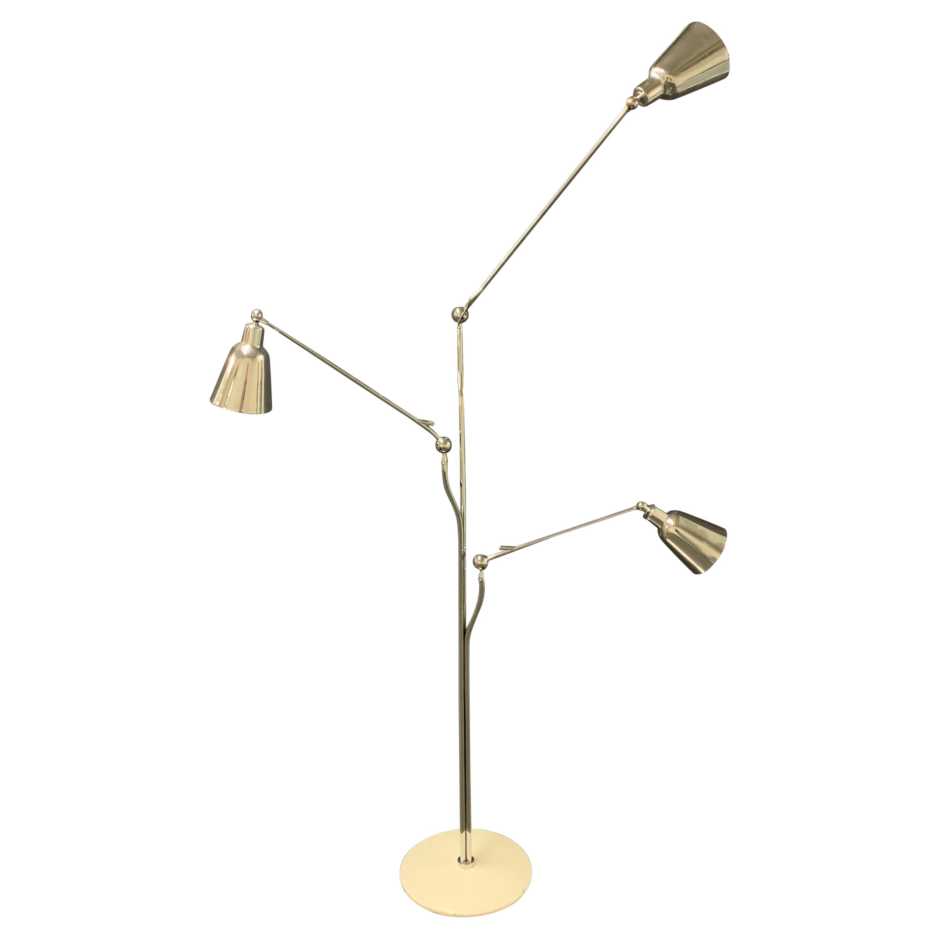 Unique and Breathtaking No. 12300 Floor Lamp by Angelo Lelii for Arredoluce For Sale
