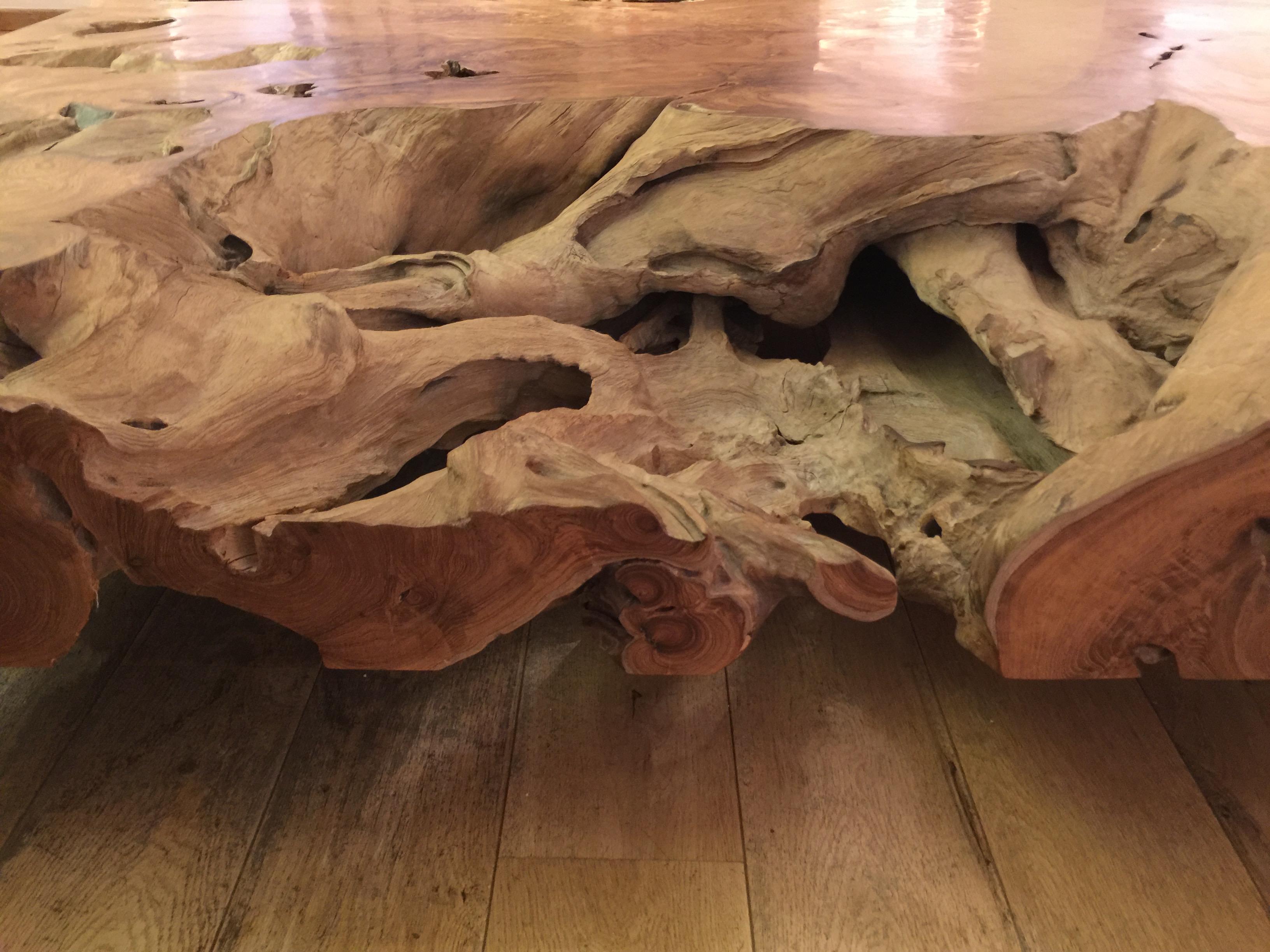 Wood Unique and Exceptionally Large Contemporary Coffee Table by Jerome Abel Seguin