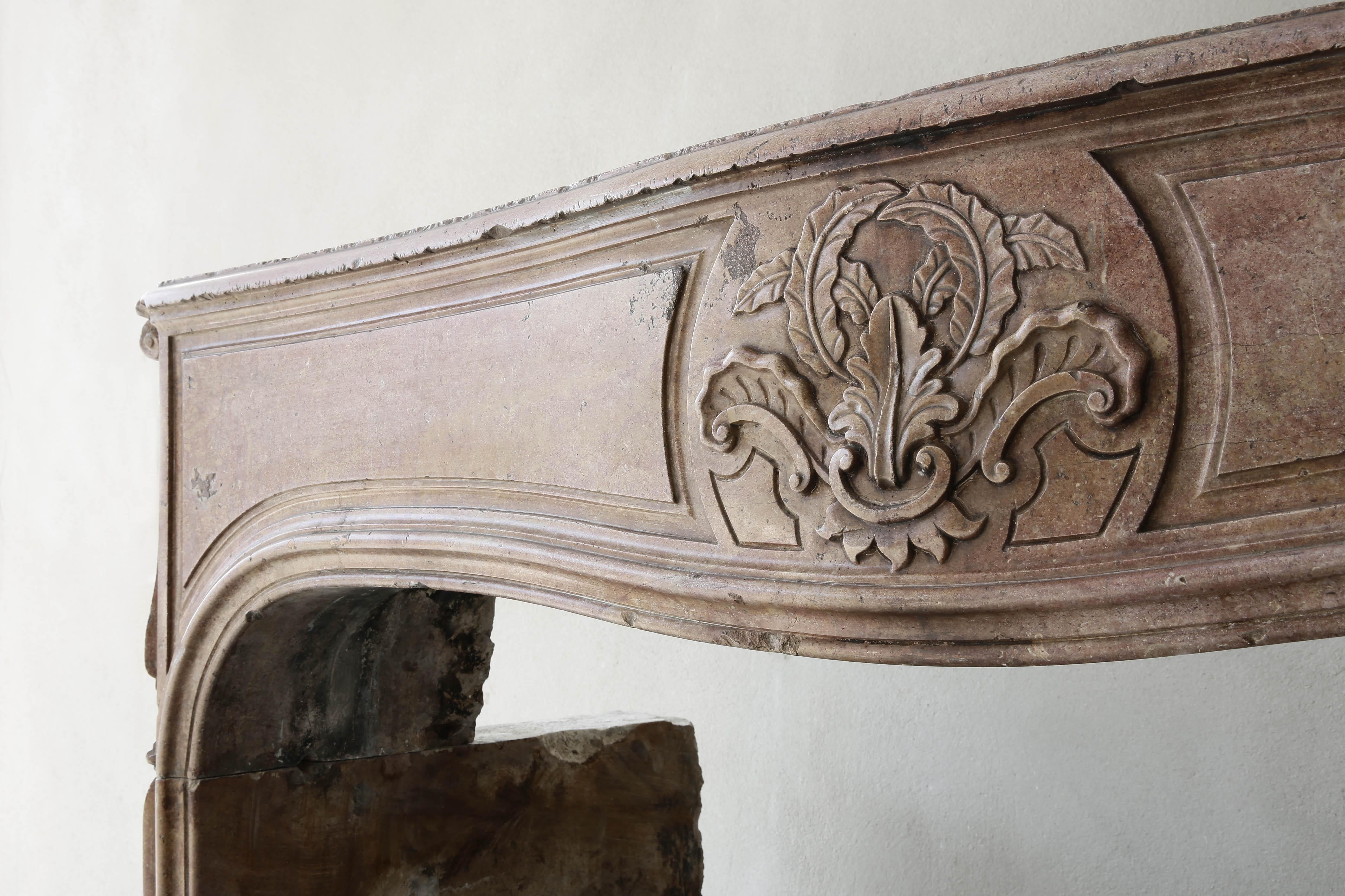 18th Century and Earlier Unique and Exclusive Fireplace from the 18th Century For Sale