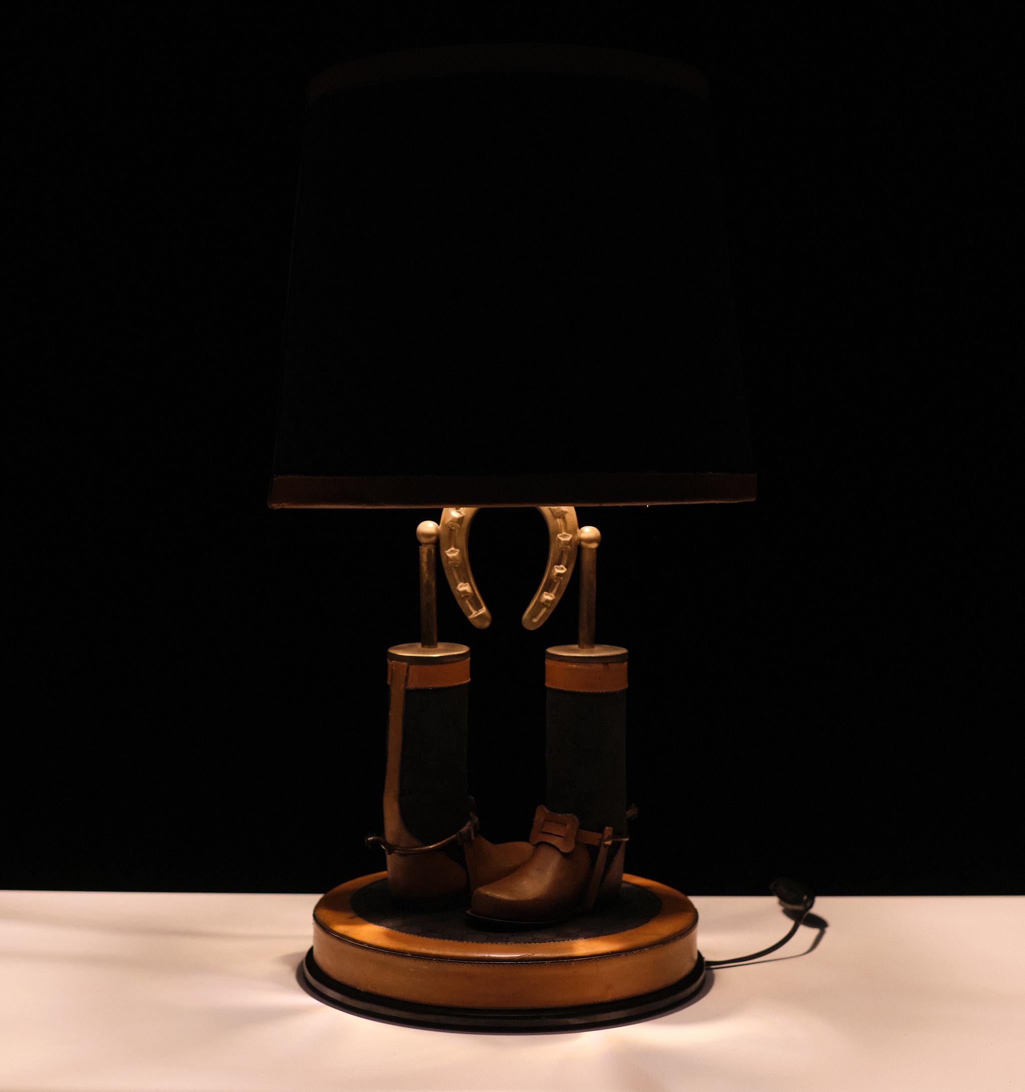 Unique and Exclusive Gucci Table Lamp, Italy, 1970s  For Sale 2