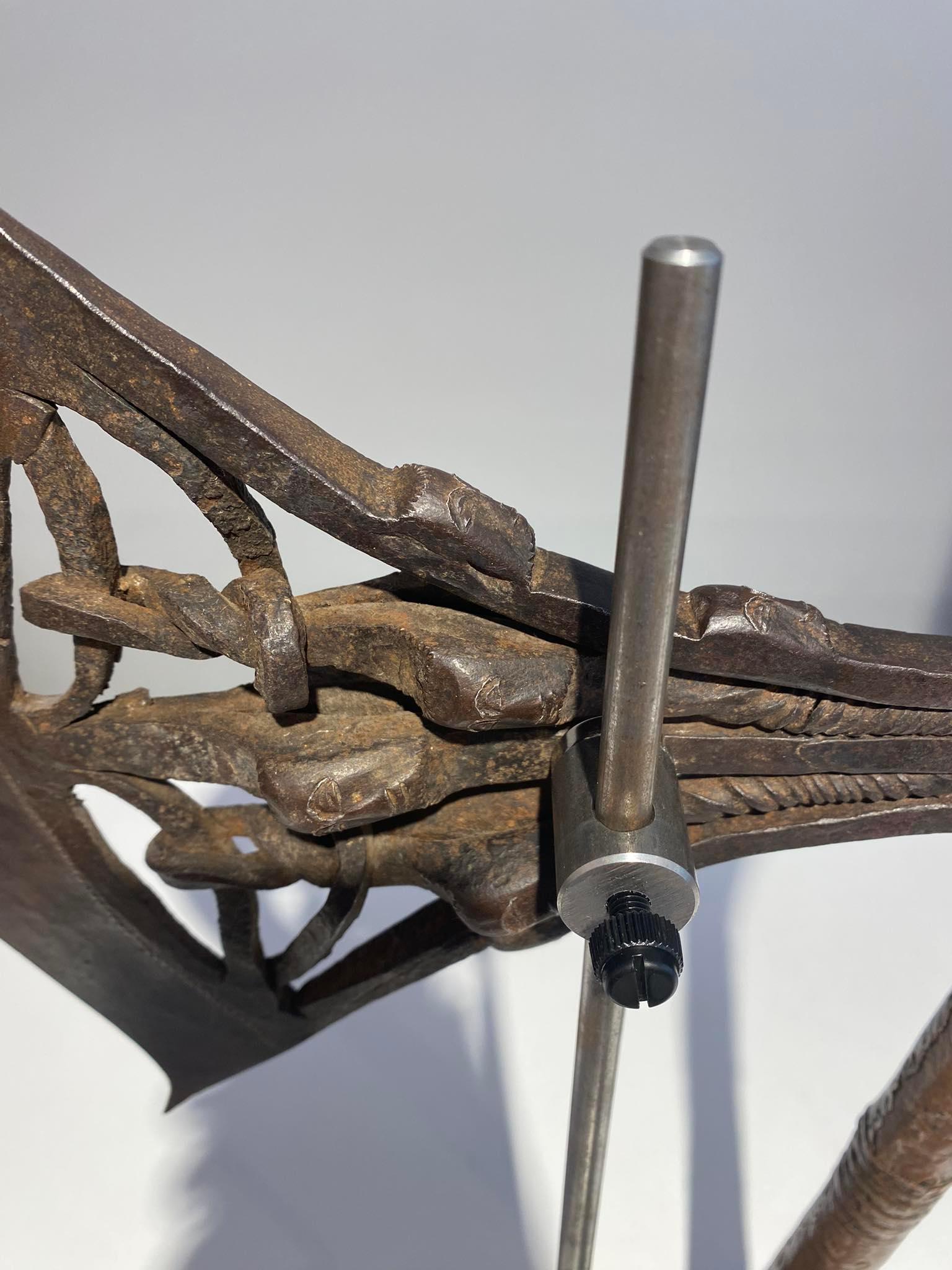 Hacha kilonda ritual o ceremonial Songye Nsapo, única y extremadamente rara RD del Congo en Excelente estado para la venta en Leuven, BE