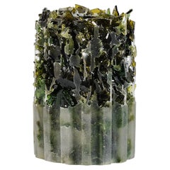 Vase Unique Artistic and Handmade with Crushed Wine Bottle Glass VASE 01