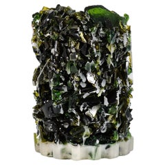 Vase Unique Sculptural and Handmade with Crushed Wine Bottle Glass VASE Three