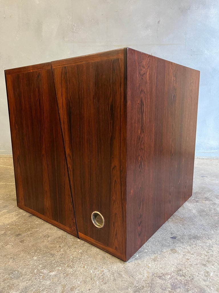 Unique Folding Bookcase in Rosewood For Sale 2