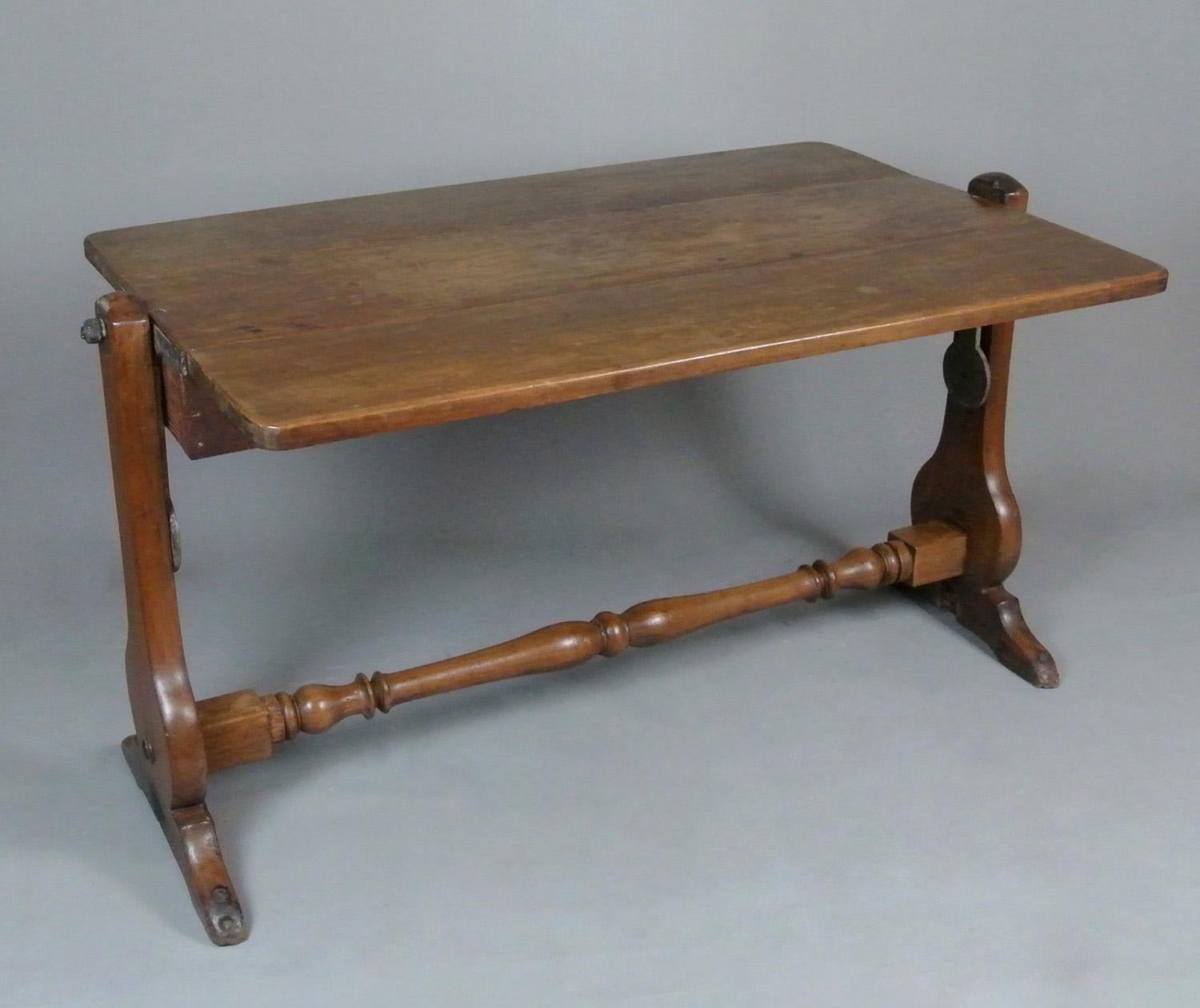 Unique and Interesting Georgian Teak Ship’s Table c. 1800 In Good Condition For Sale In Heathfield, GB