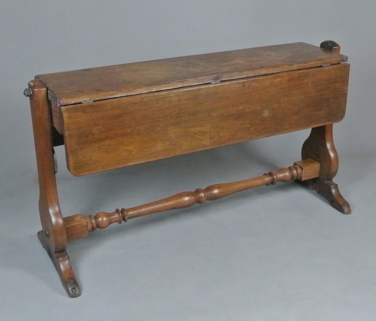 Única e interesante mesa de barco georgiana de teca c. 1800 siglo XIX en venta