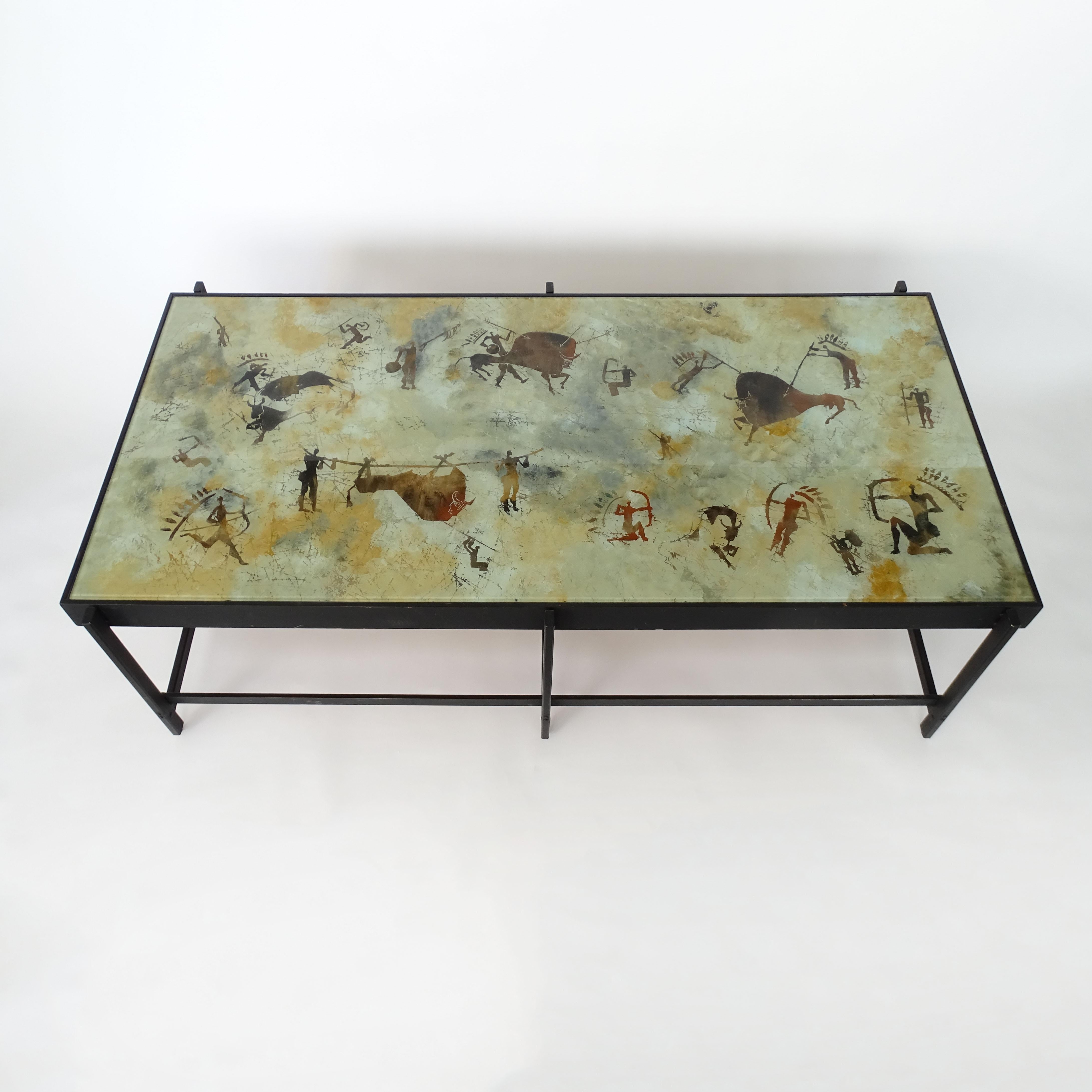 Unique and Monumental Coffee Table Attributed to Dubé for Fontana Arte In Excellent Condition For Sale In Milan, IT