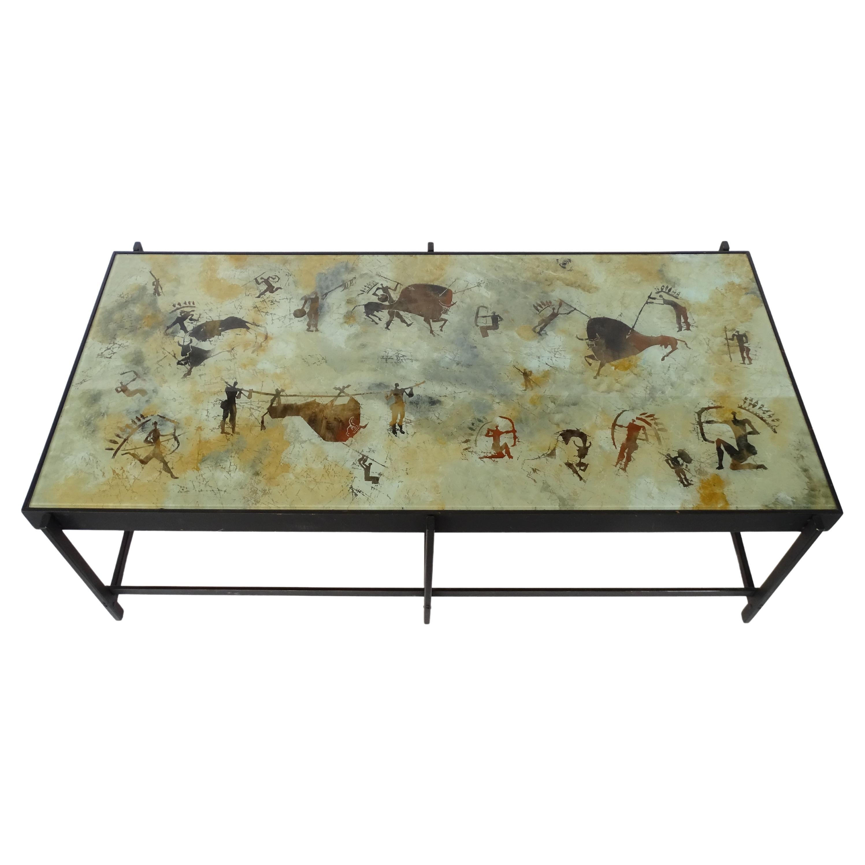 Unique and Monumental Coffee Table Attributed to Dubé for Fontana Arte For Sale