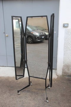 Unique and Rare 1950s Italian Design Clothes Shop Mirror