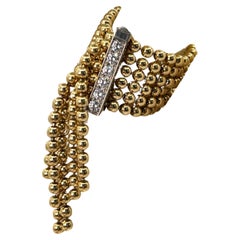 Einzigartiger und seltener Cartier "Draperie de Decollete" Ring aus 18 Karat Gelbgold