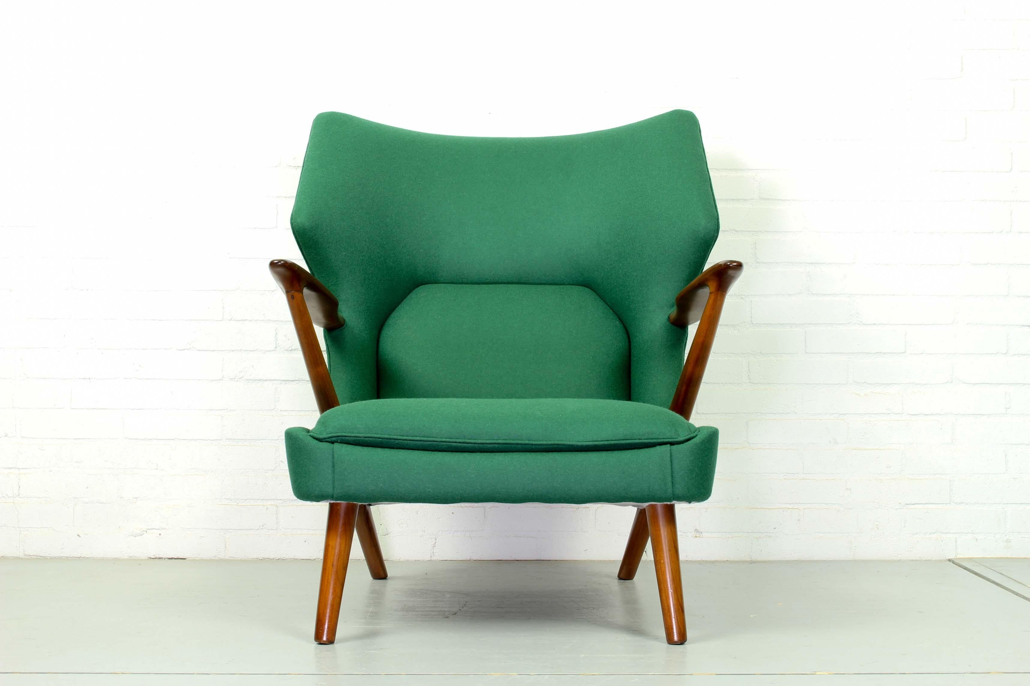 Teak Unique and Very Rare Kurt Olsen Lounge Chair 