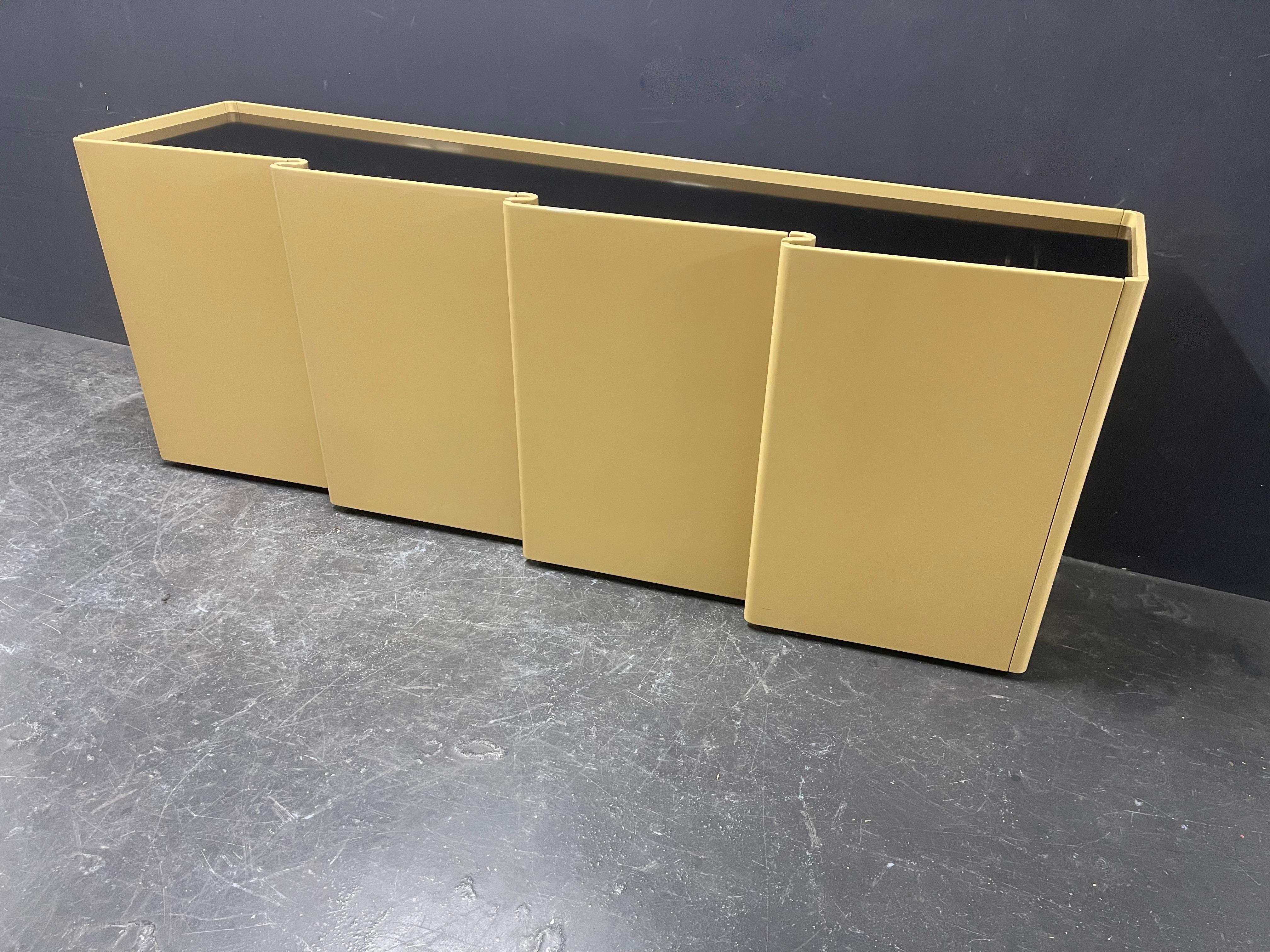 Lacquered unique and very spectacular sideboard or roomdivider For Sale
