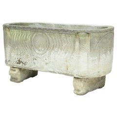 Unique Anglo Roman Limestone Sarcophagus