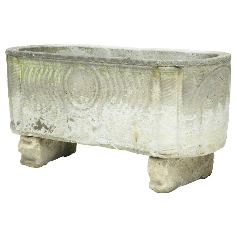Unique Anglo Roman Limestone Sarcophagus For Sale at 1stDibs