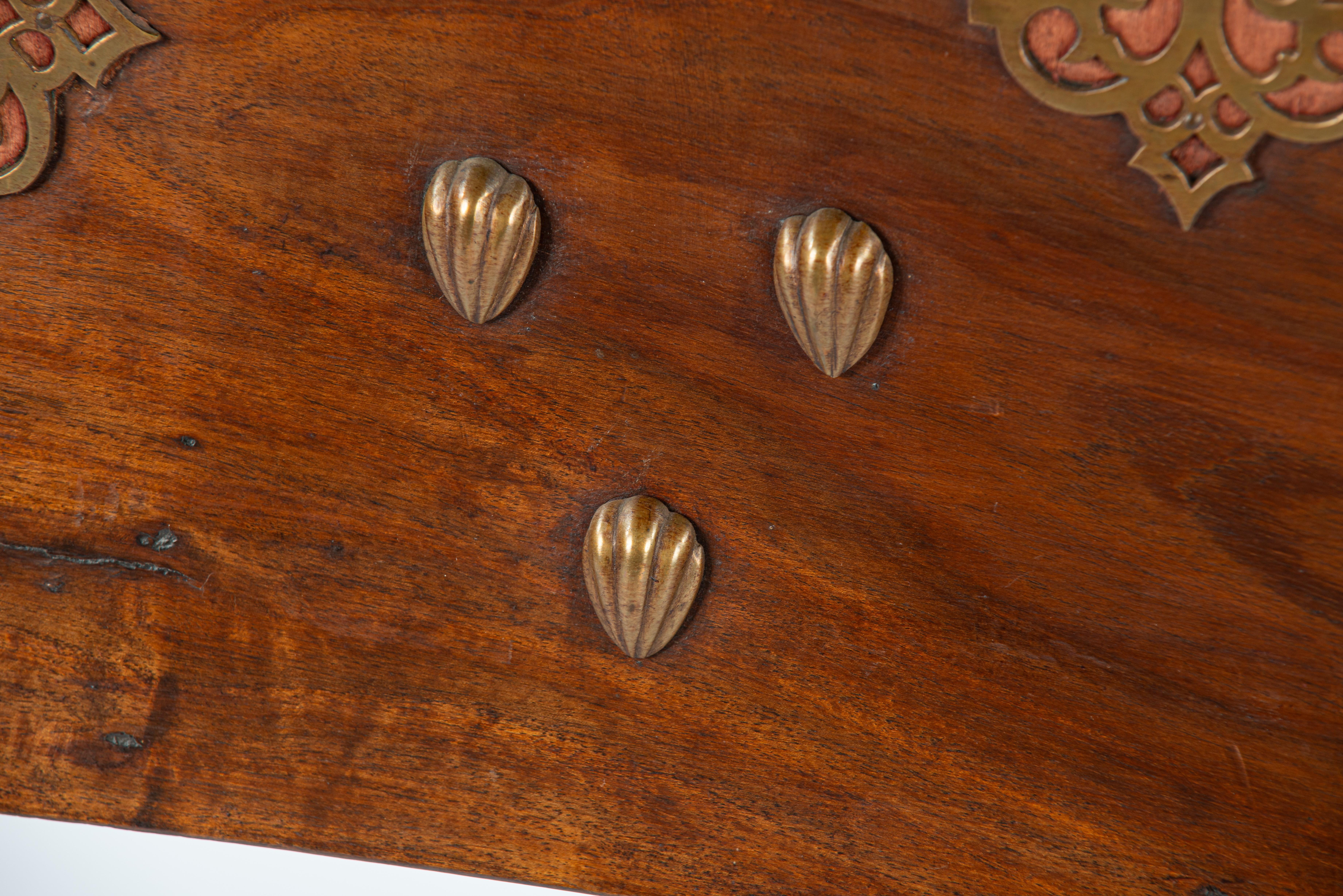 Unique Antique 19th Century Spanish Renaissance Bargueño in Solid Chestnut Wood For Sale 10