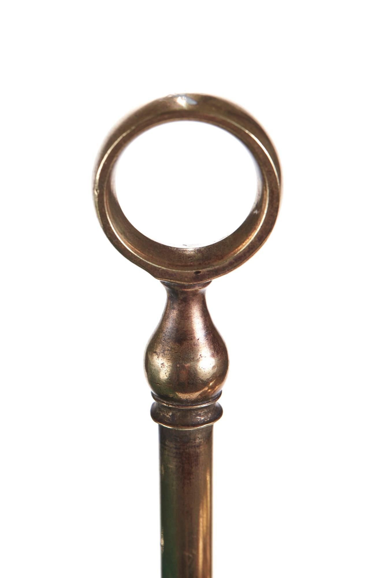 Unique Antique Adjustable Brass Desk Lamp, circa 1880 1