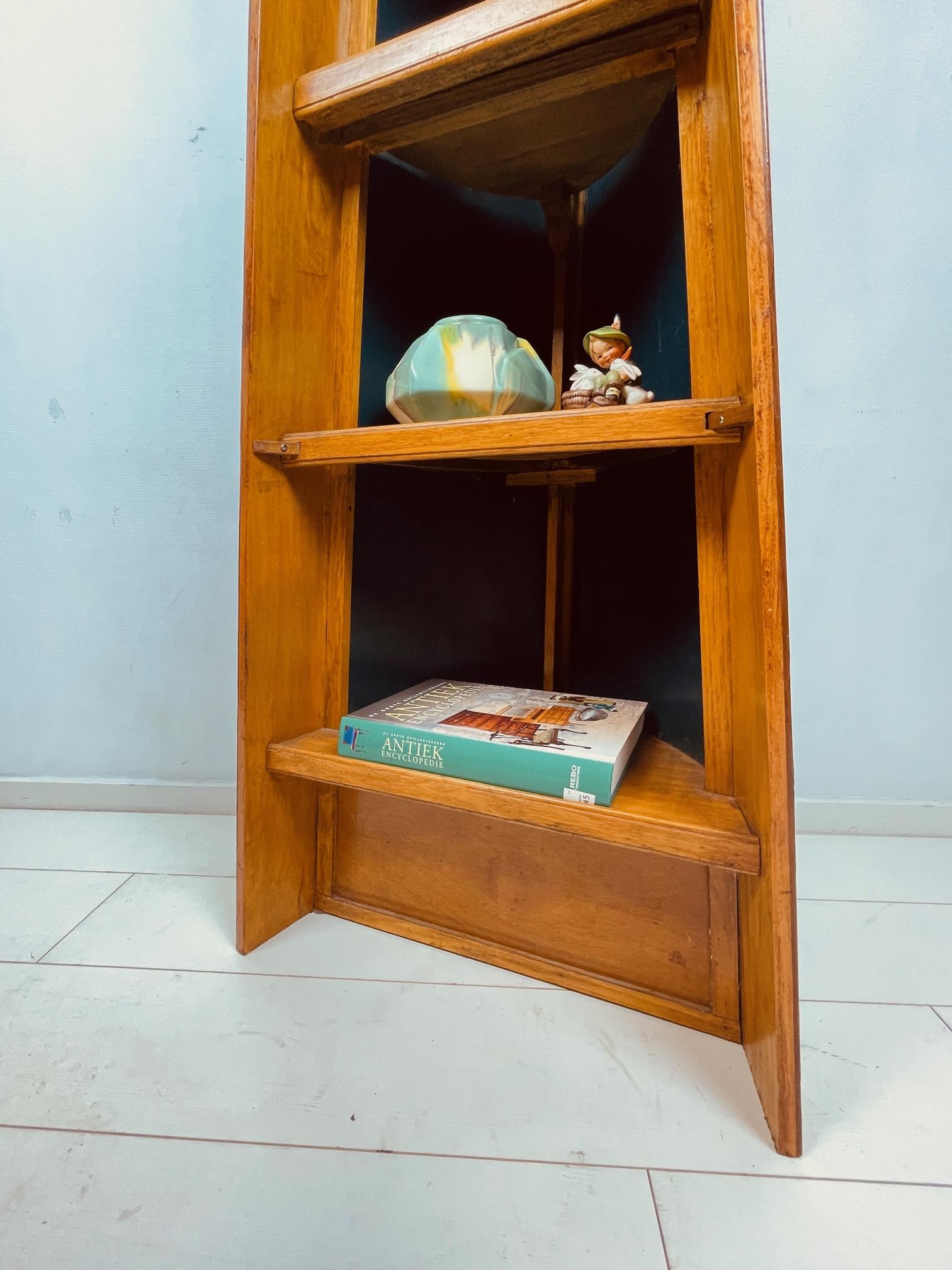 Unique antique canoe bookcase. Rare nautical home deco. Canadian Canoe bookcase 4
