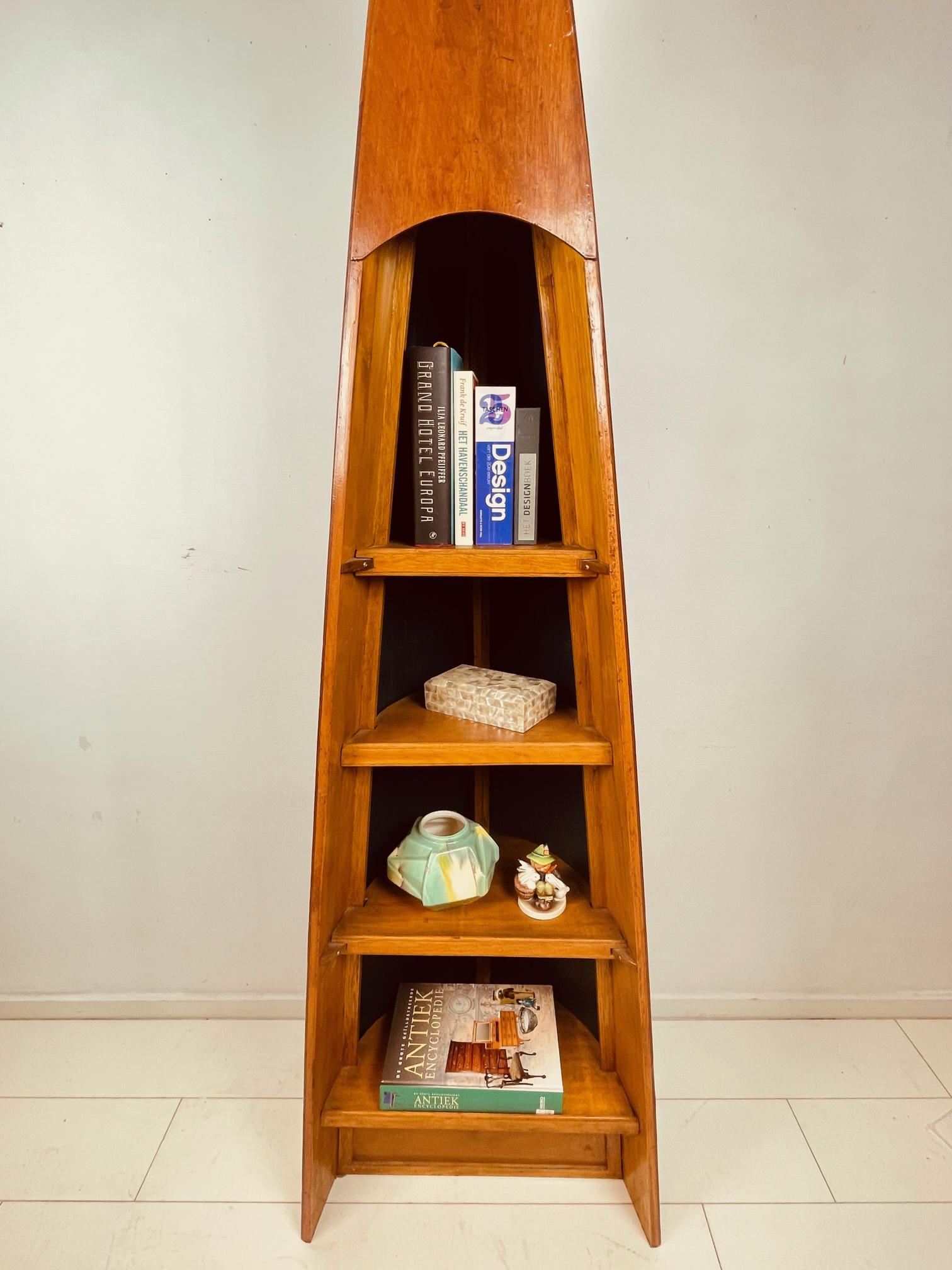 Unique antique canoe bookcase. Rare nautical home deco. Canadian Canoe bookcase 7