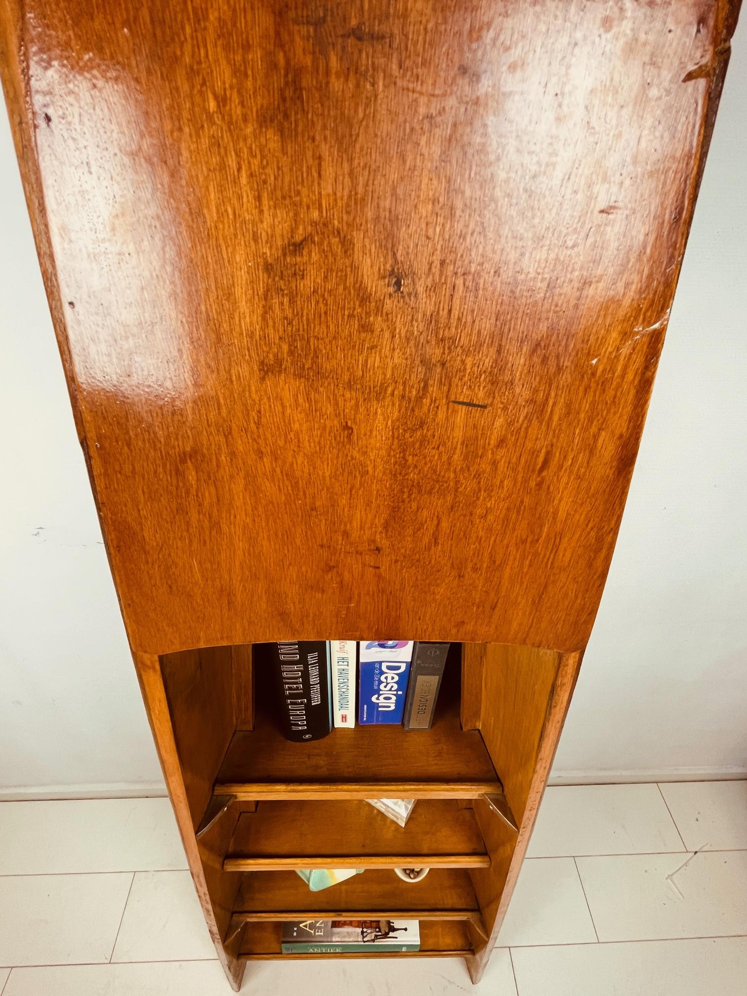 Unique antique canoe bookcase. Rare nautical home deco. Canadian Canoe bookcase 9