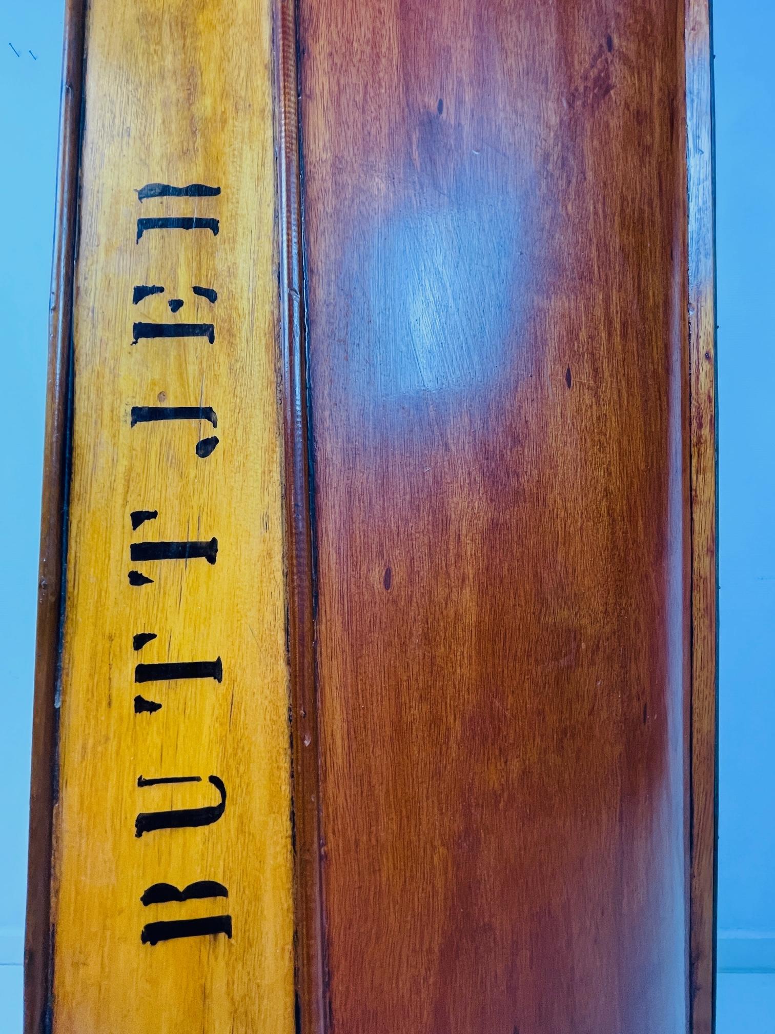 Mid-20th Century Unique antique canoe bookcase. Rare nautical home deco. Canadian Canoe bookcase