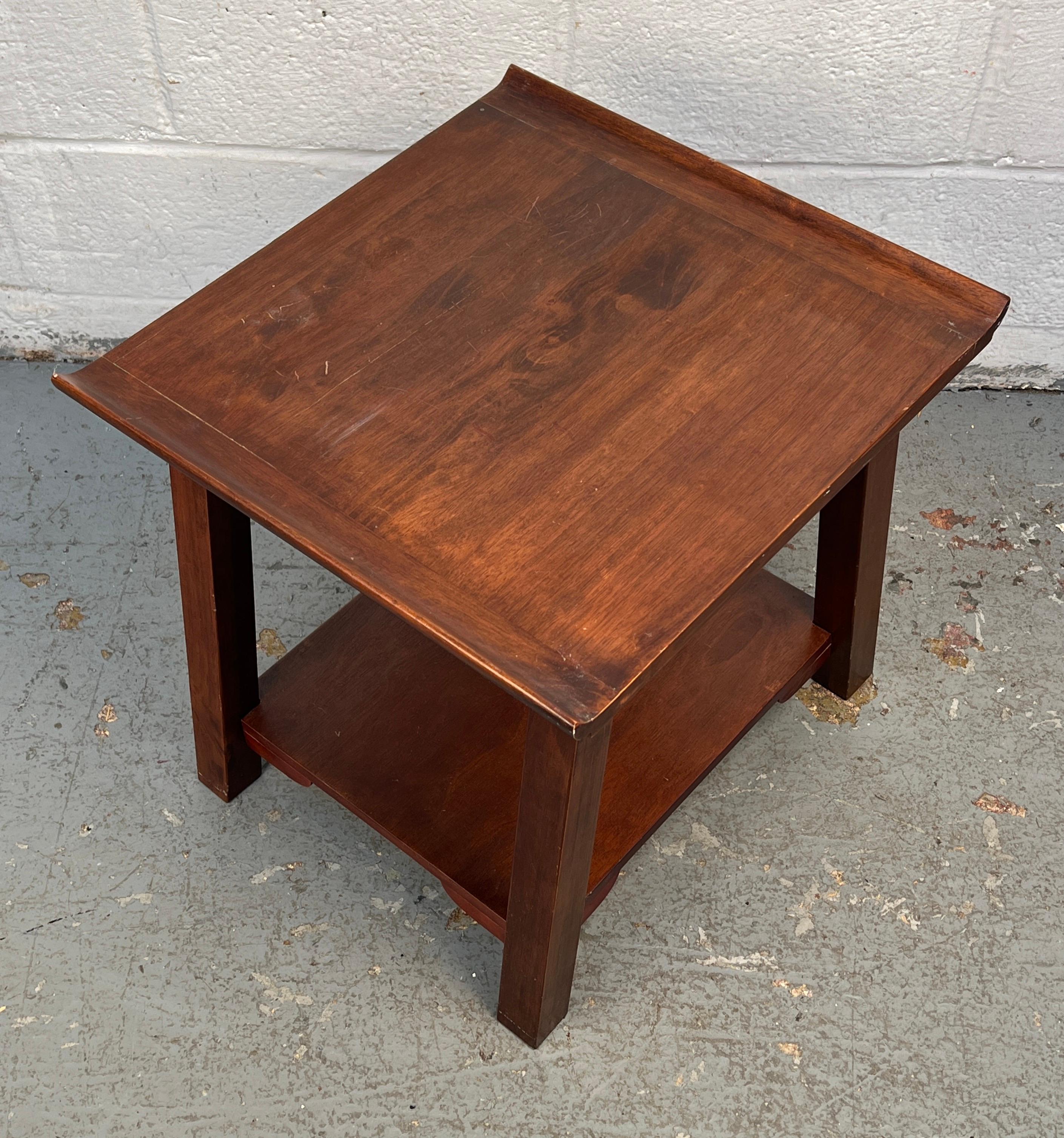 Oak Unique Antique Chinese Tea Table For Sale